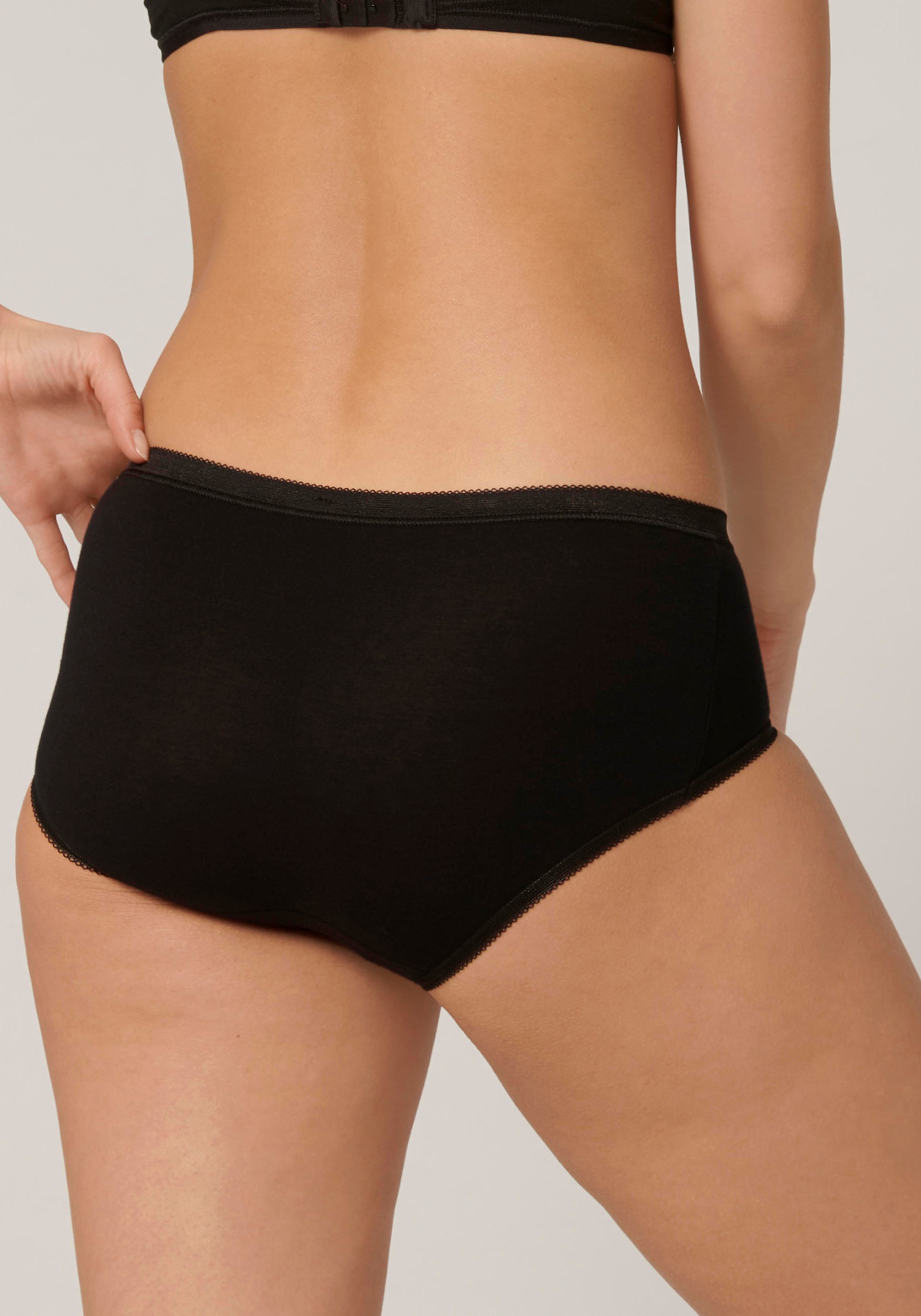 sloggi Midislip »Basic+«, (3er Pack), Baumwolle, klassischer Stil, bequem, mittelhoher Bund, Softnähte