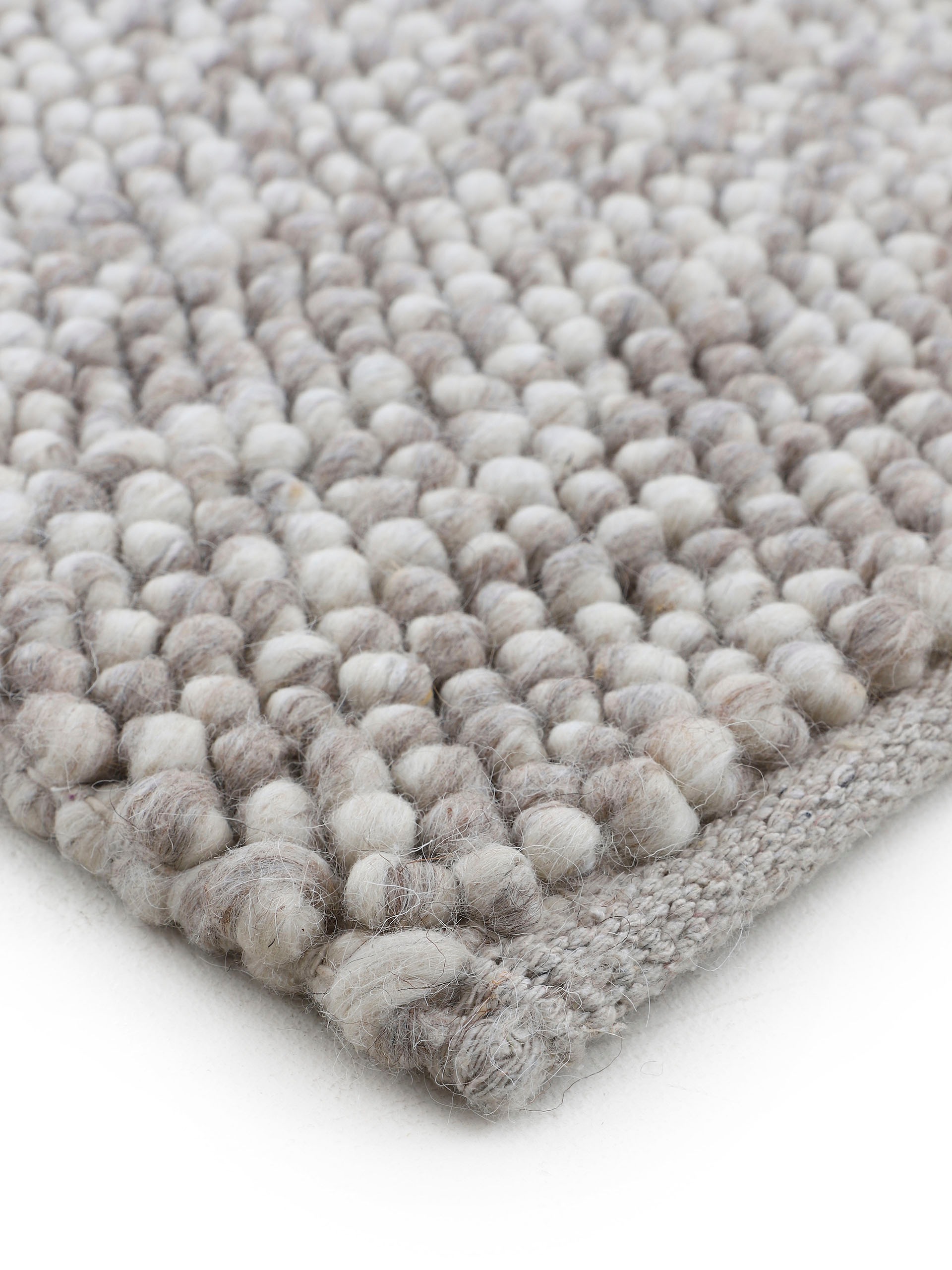 carpetfine Teppich »Calo«, rechteckig, Handweb handgewebt, Farben, meliert, online Teppich, Wolle bestellen 70% Uni