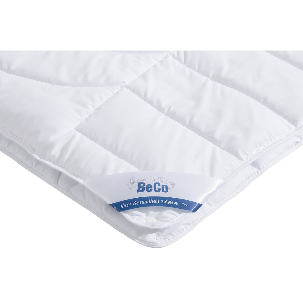 Beco Microfaserbettdecke »Medibett, Bettdecken für Sommer und Winter, zwei Bezugsvarianten«, 4-Jahreszeiten, Füllung 100% Polyester, Bezug 100% Baumwolle, (1 St.)