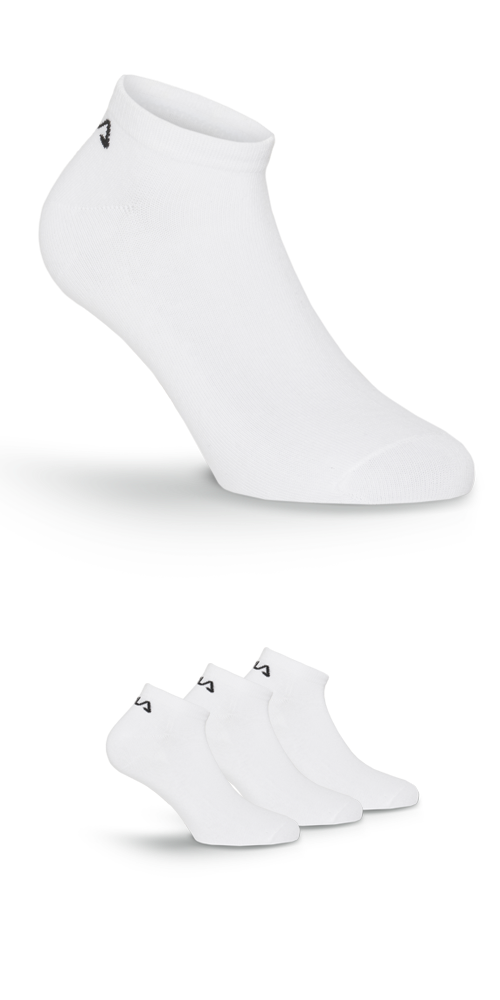 Fila Sneakersocken »UNISEX INVISIBLE PLAIN SOCKS«, (3 Paar), mit eingestricktem Logo an der Ferse
