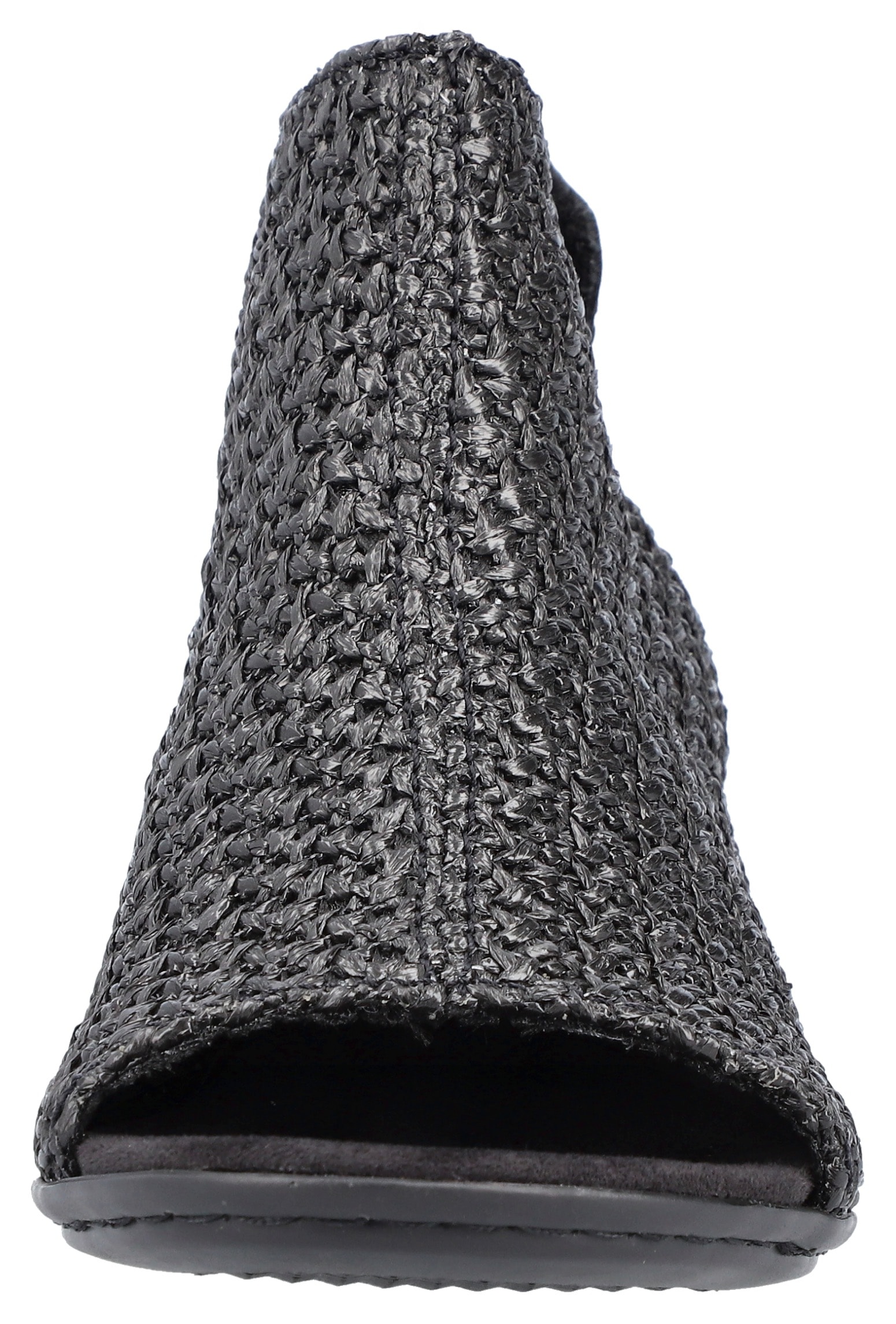 Rieker Sandalette  , Sommerschuh, Sandalette, Blockabsatz, in modischer Flecht-Optik