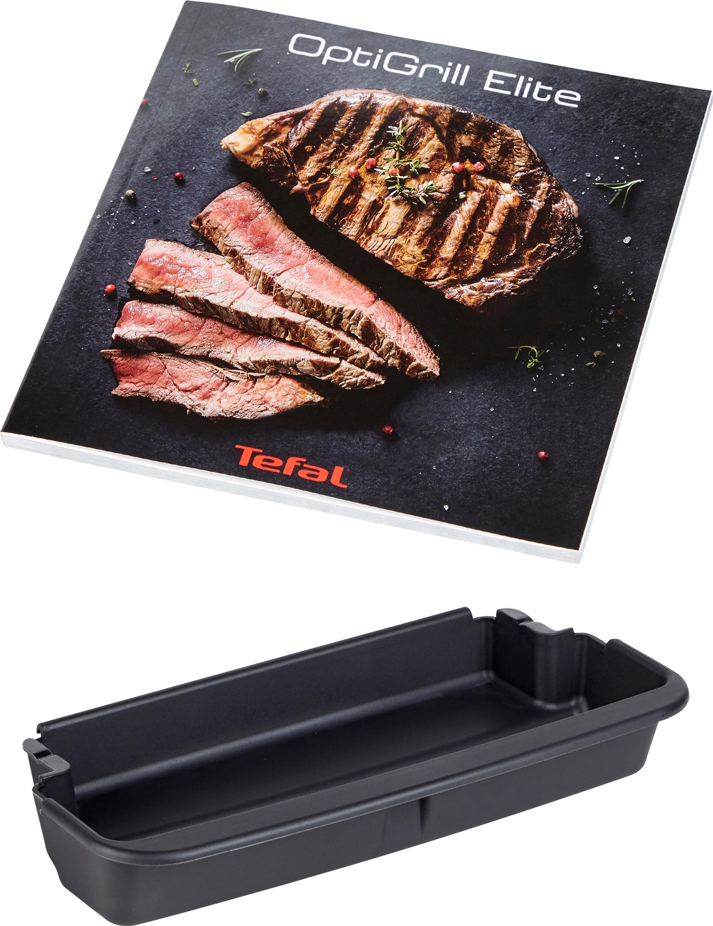 Tefal Kontaktgrill »GC750D OptiGrill Elite«, 2000 W, 12 Programme, intuitiver Sensor, Grillboost-Funktion, Rezeptbuch App