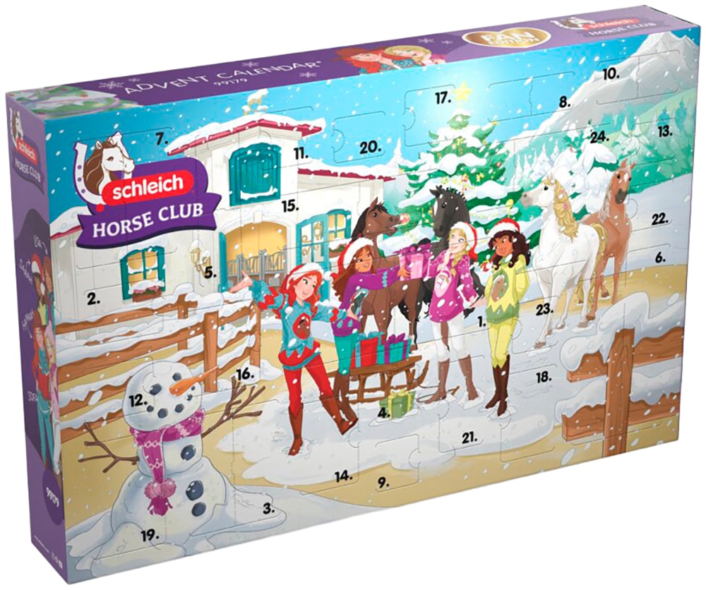 Schleich® Adventskalender »HORSE CLUB 2025, Weihnachtliche Schlittenfahrt (99179)« ab 5 Jahren