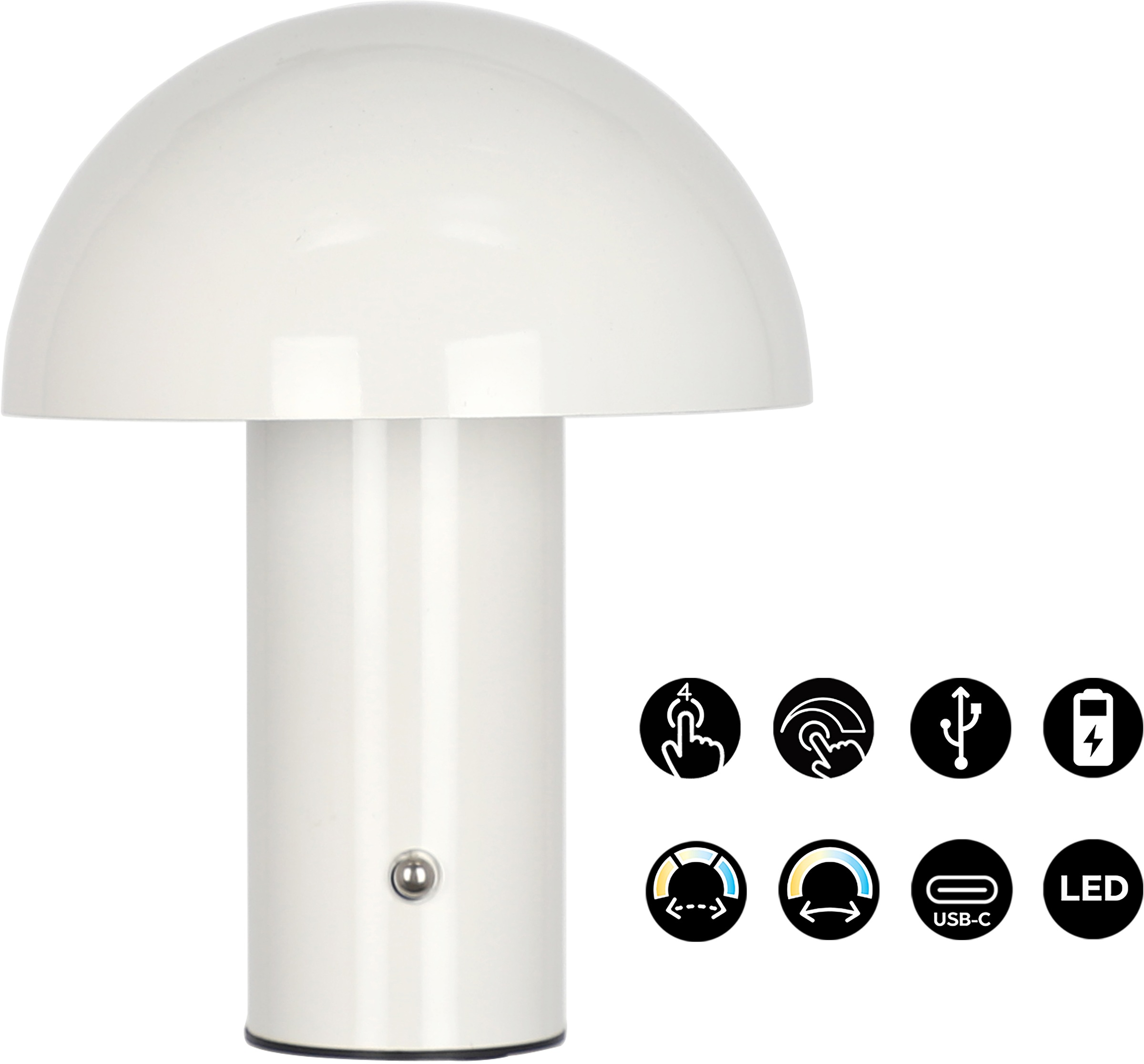 s.Oliver LED Tischleuchte »Hillu« LED-Modul 1 Stk. warmweiß - kaltweiß stuf günstig online kaufen