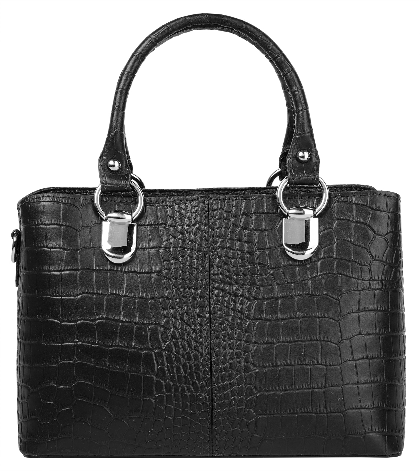 Cluty Umhängetasche, echt Leder, Made in Italy