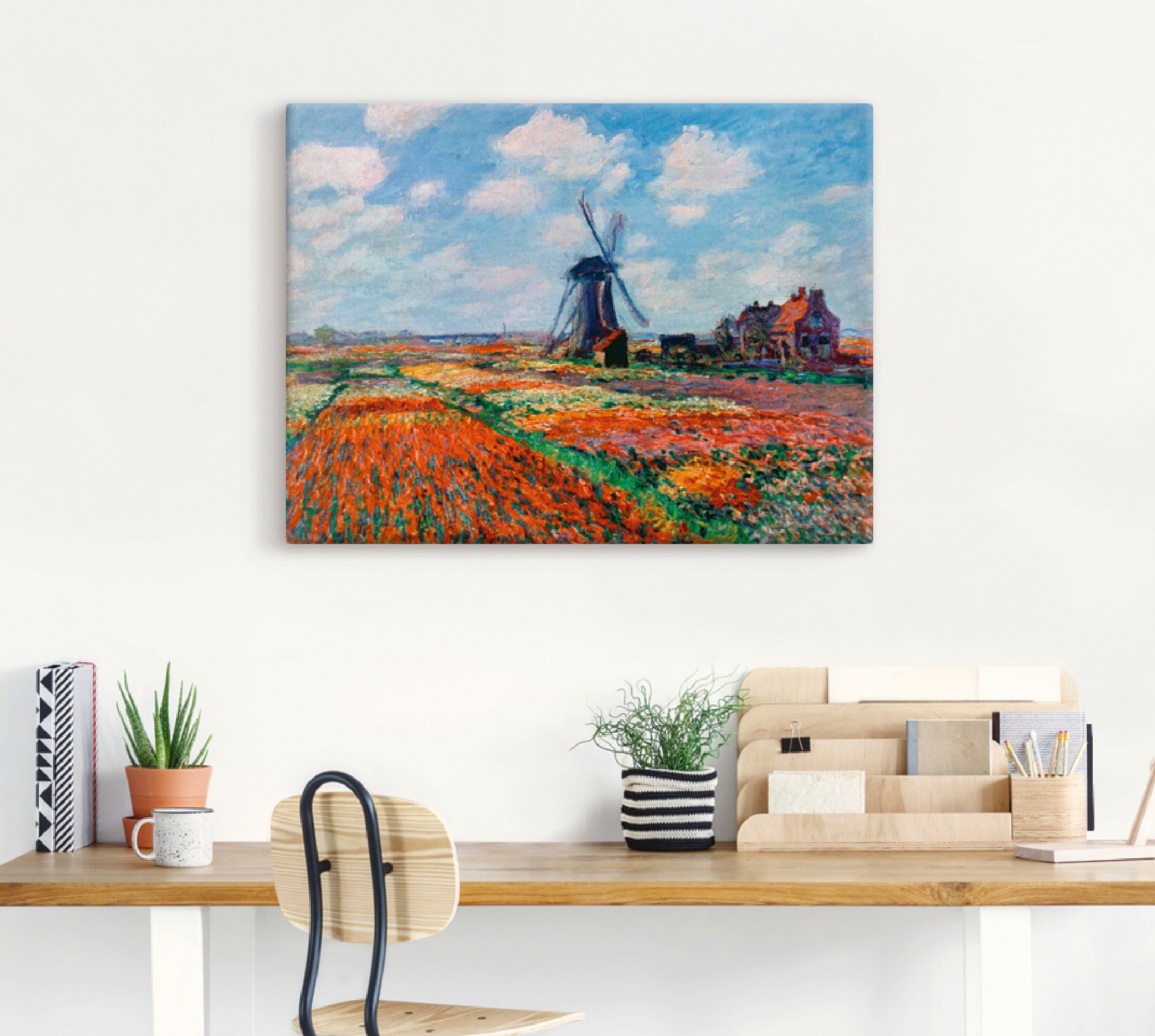 Artland Leinwandbild »Tulpenfelder in Holland, 1886«, Blumenwiese, (1 St.), günstig online kaufen