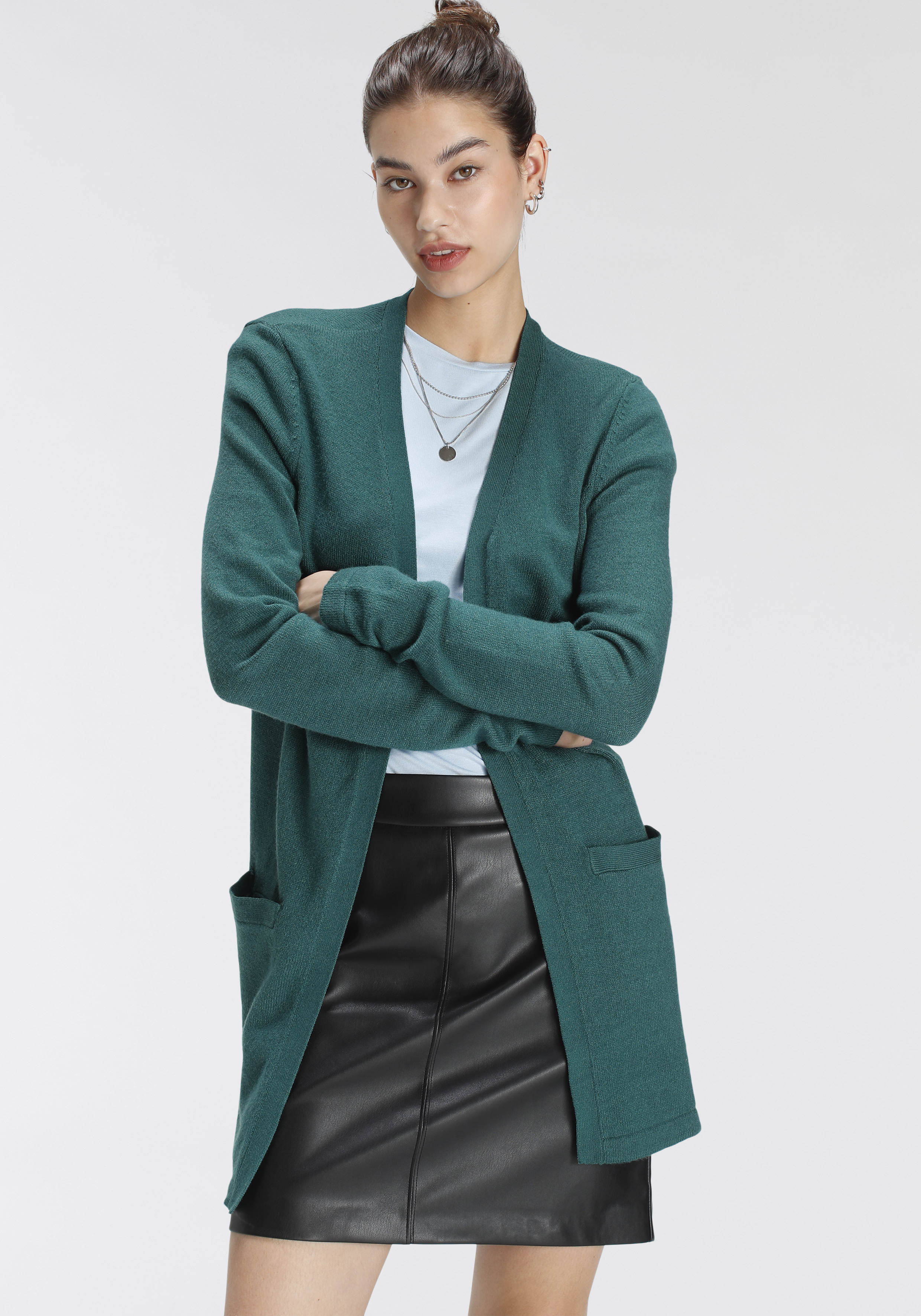 Cardigan, mit Taschen