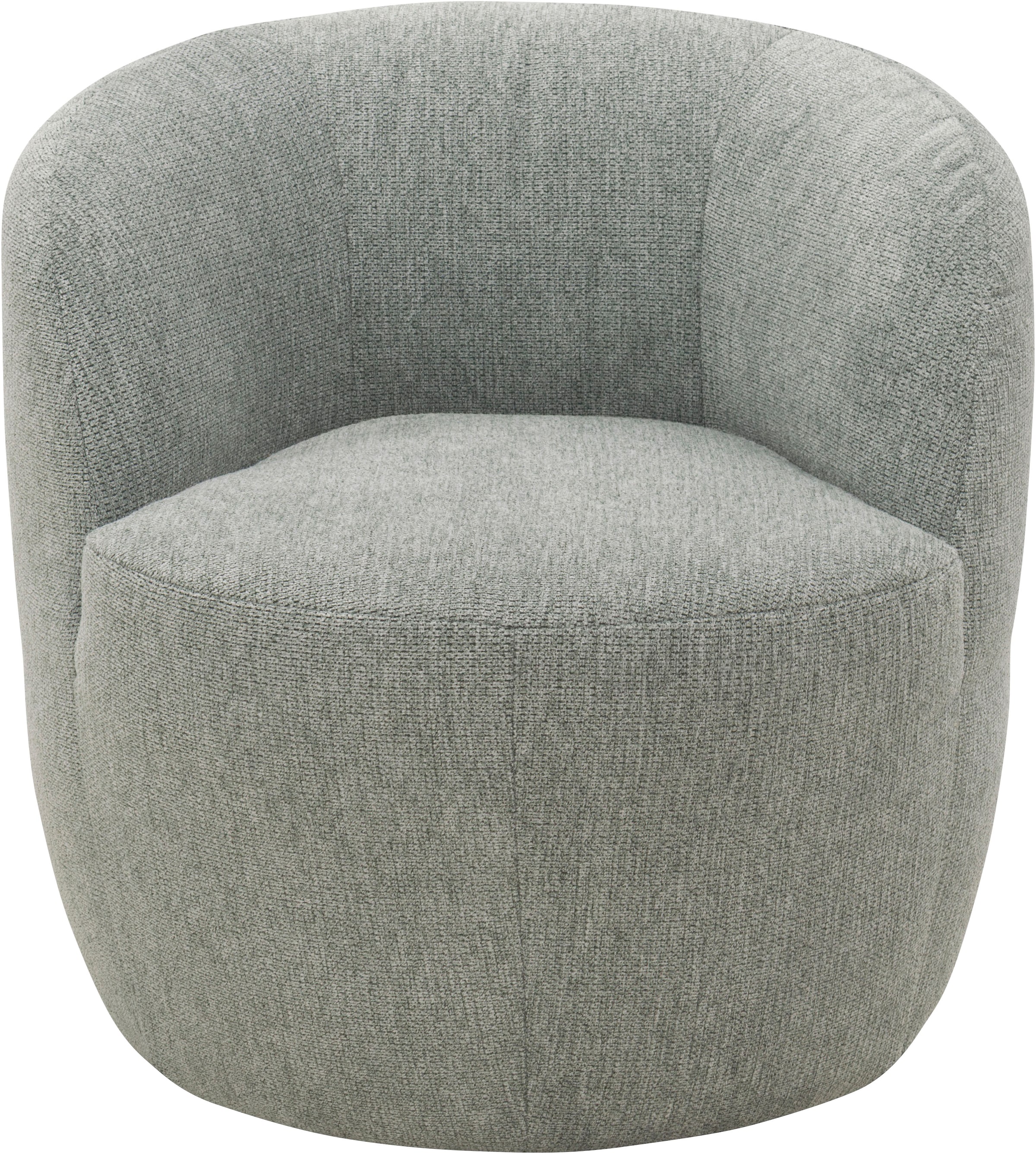 DOMO collection Sessel »Obidos moderner Loungesessel« Struktur weich, grau günstig online kaufen