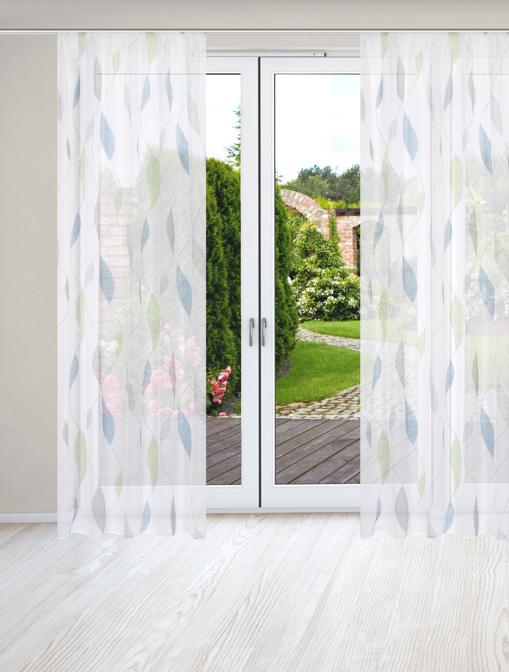 HOME WOHNIDEEN Vorhang »PAOLO« Kräuselband 2 Stk. tlg. 2er Pack Kräuselband günstig online kaufen