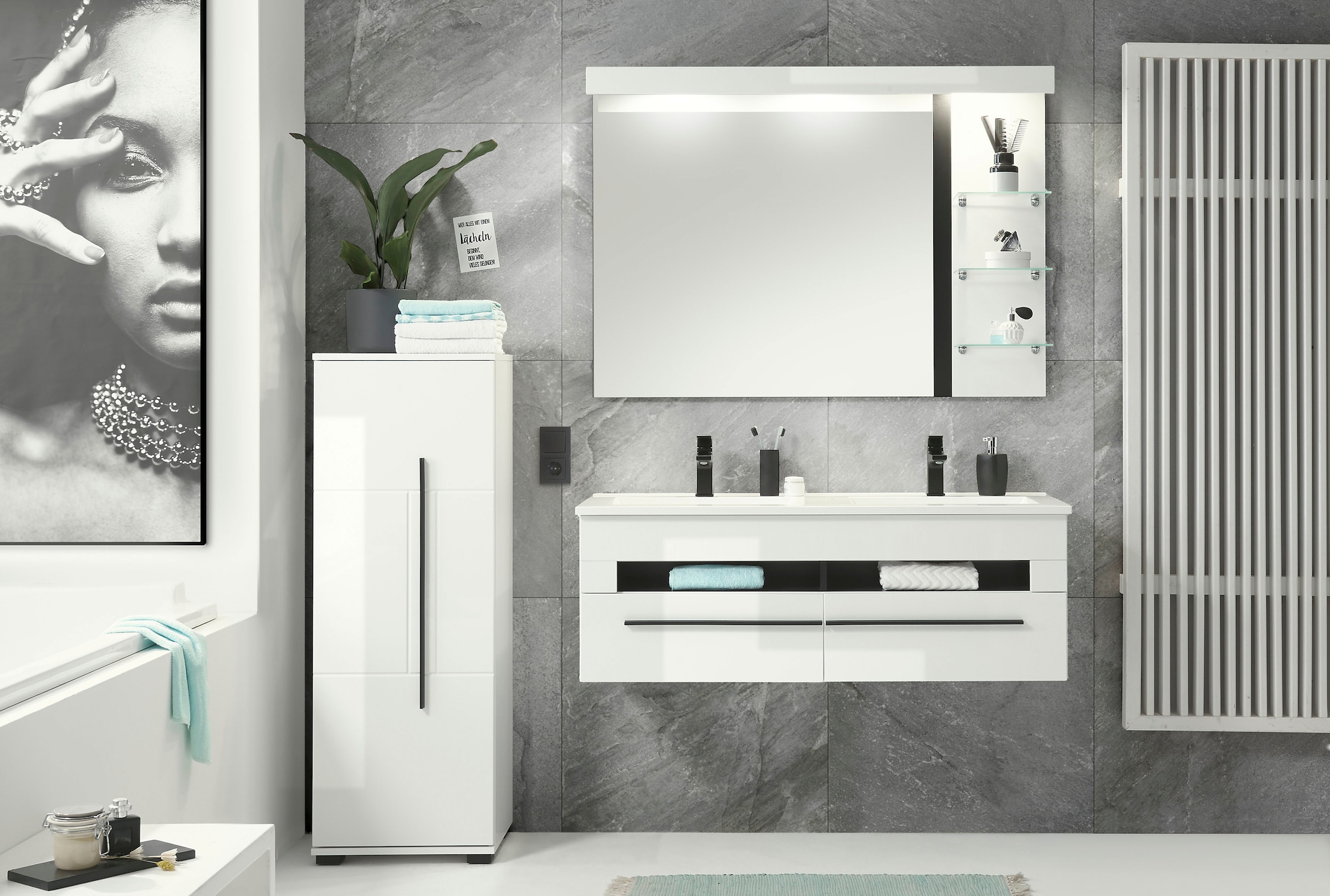 INOSIGN Badmöbel-Set »Cantara, Bad im modernen Design, 3-teiliges Badezimme günstig online kaufen