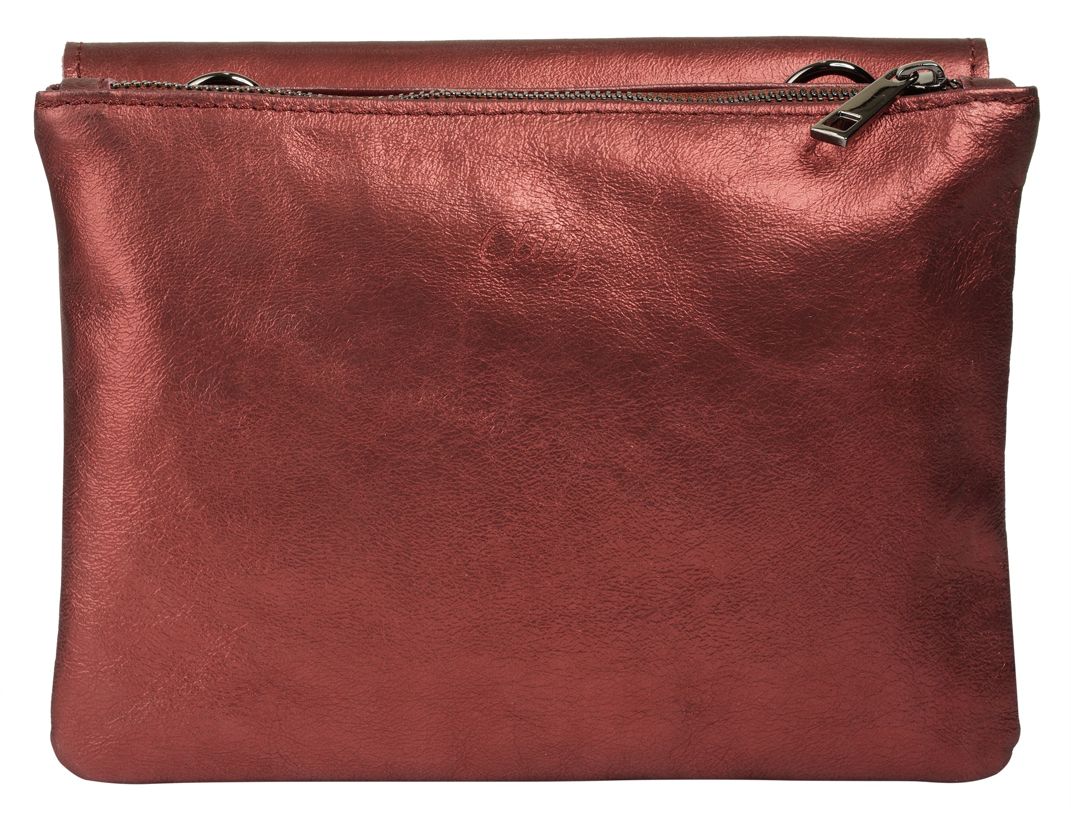 Cluty Umhängetasche, echt Leder, Made in Italy
