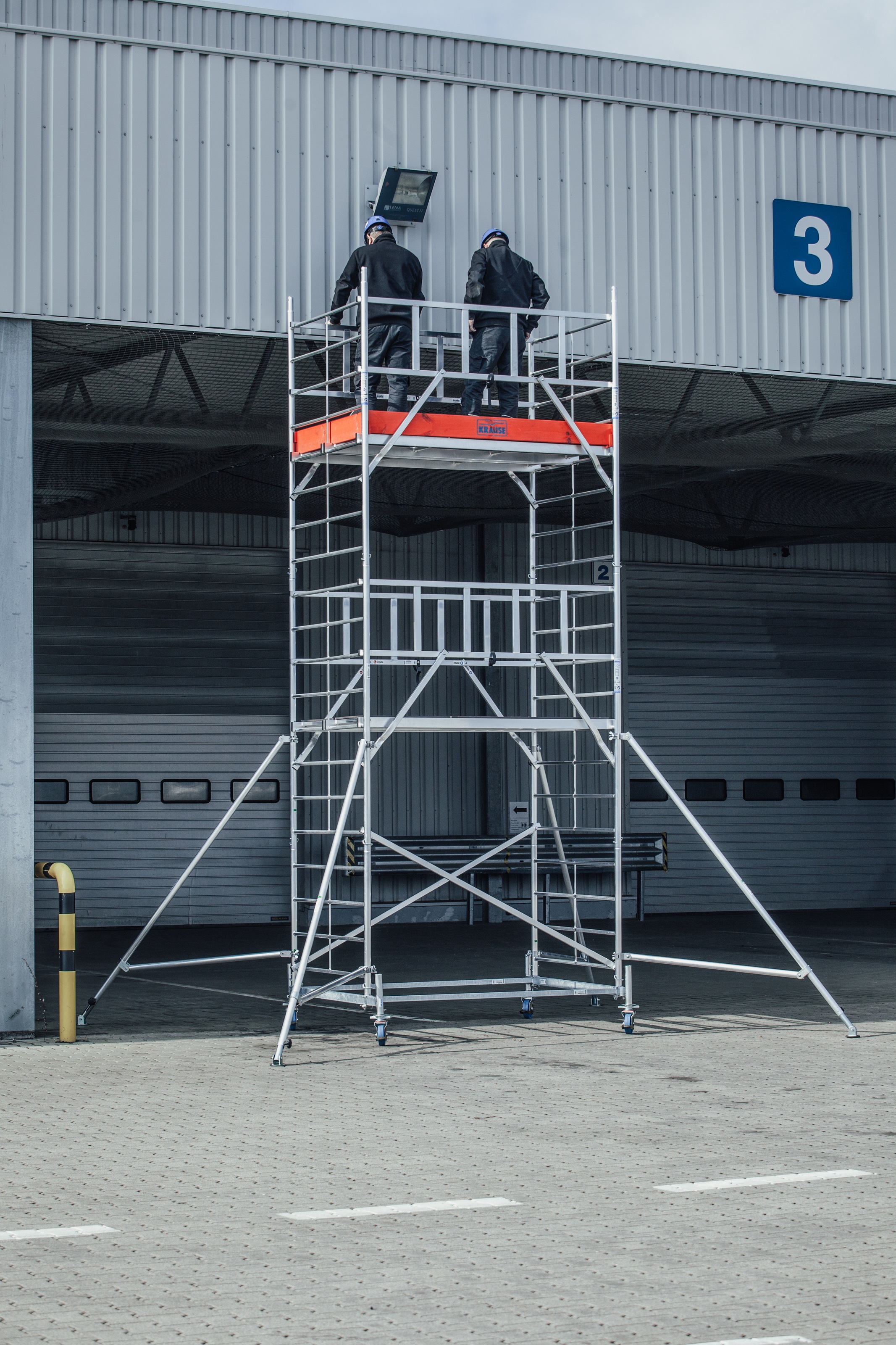 KRAUSE Fahrgerüst »ProTec XXL Breitaufbau«, Arbeitshöhe: 6,3 Meter
