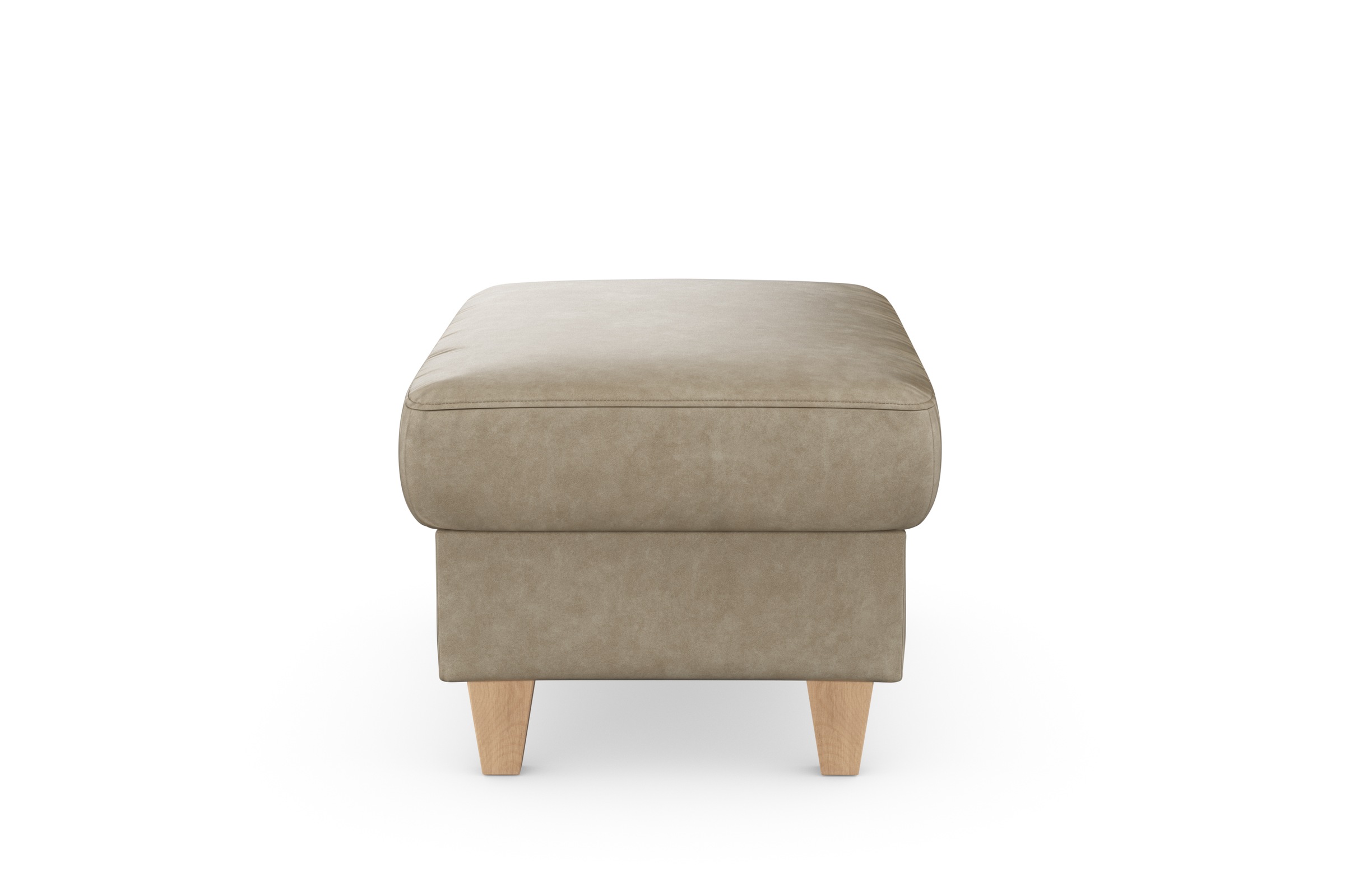 sit&more Stauraumhocker »Farö«, mit Stauraum und Federkern und naturfarbenen Füßen