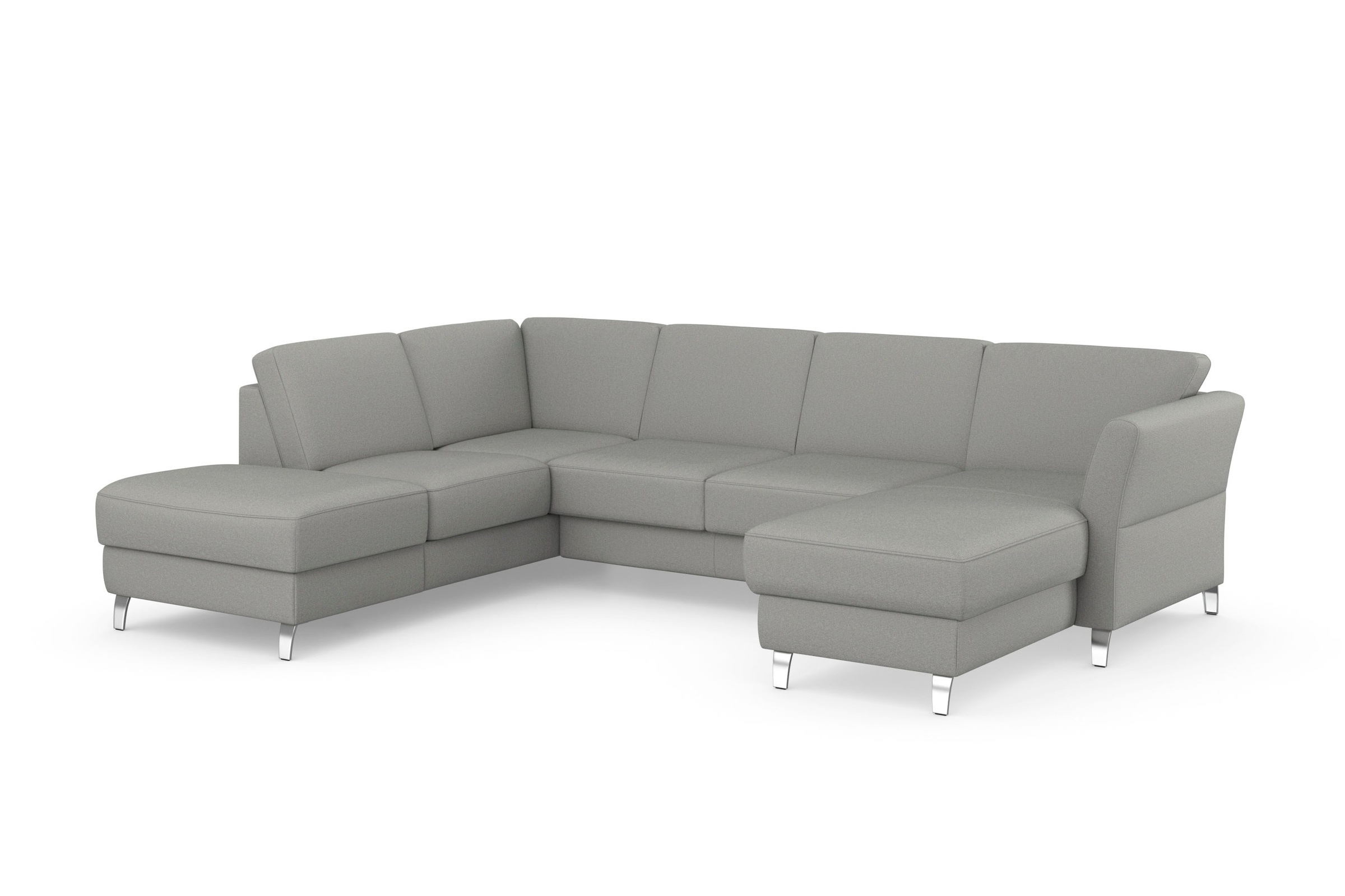 sit&more Wohnlandschaft »Visby U-Form«, Wahlweise mit Bettfunktion und Stauraum, frei im Raum stellbar