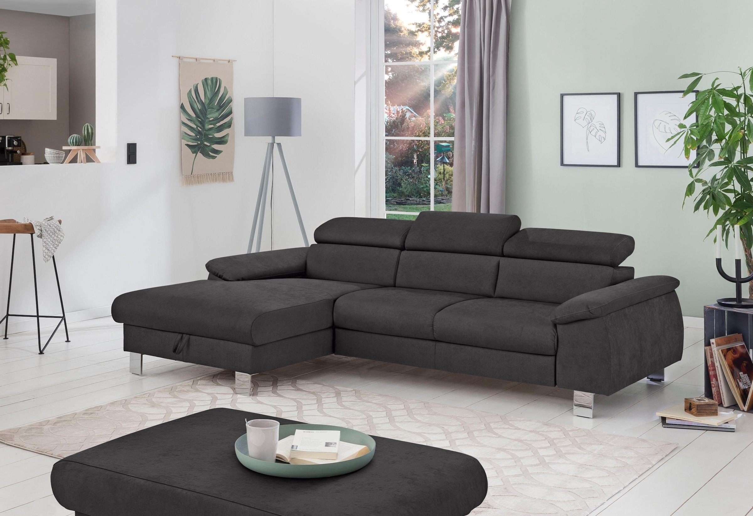 COTTA Polstergarnitur »Komaris L-Form«, (Set), Set bestehend aus: Ecksofa m günstig online kaufen
