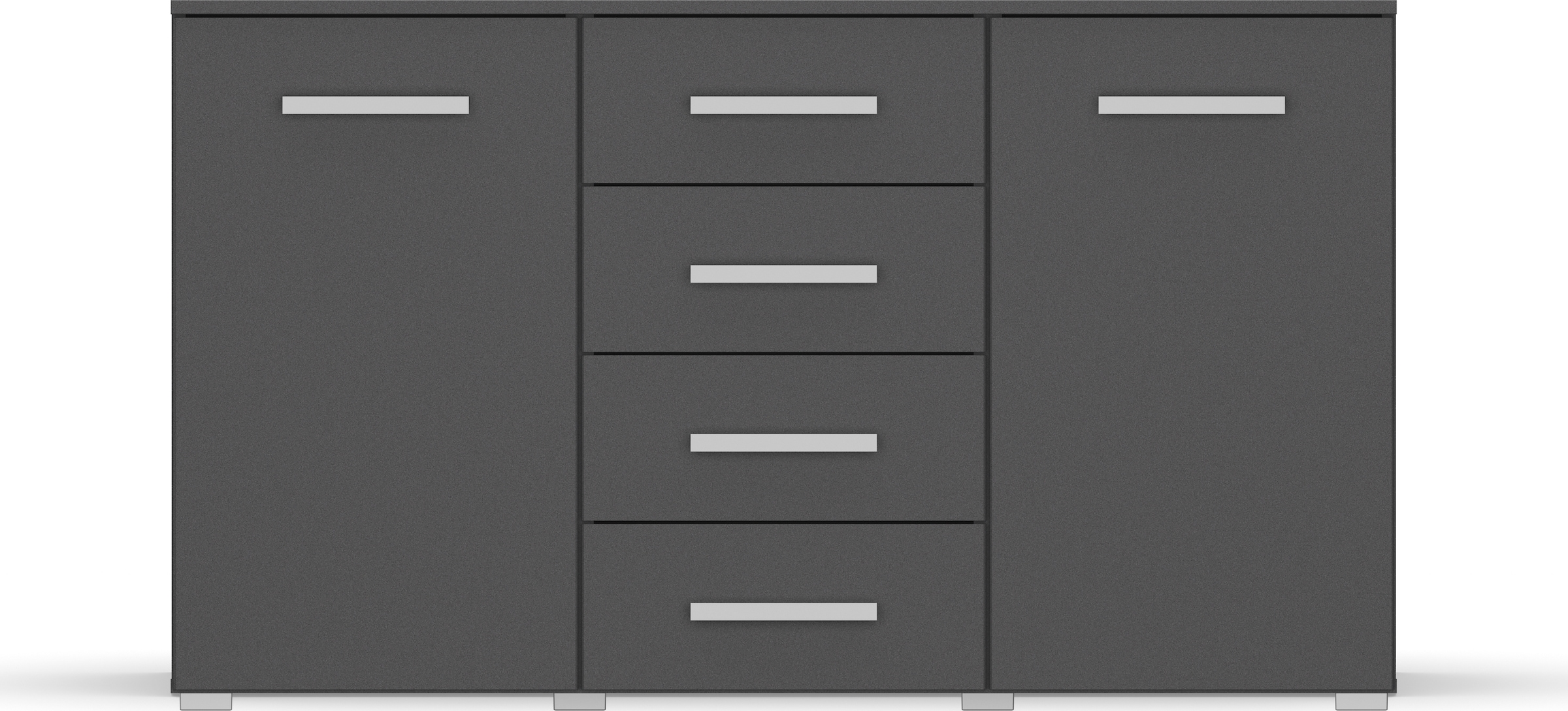 rauch Schubkastenkommode »Sideboard Kommode Kombikommode KOLUNA mit Dekorfront«, mit 4 Schubkästen und 2 Türen sowie Metallgriffen MADE IN GERMANY