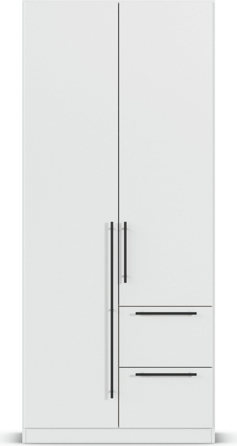 rauch Kleiderschrank »Drehtürenschrank Schrank Garderobe Wäscheschrank Schlafzimmer AVOLA«, (in 3 verschiedenen Ausstattungen BASIC/CLASSIC/PREMIUM), mit hochwertigen Stangengriffen aus Metall in Schwarz MADE IN GERMANY