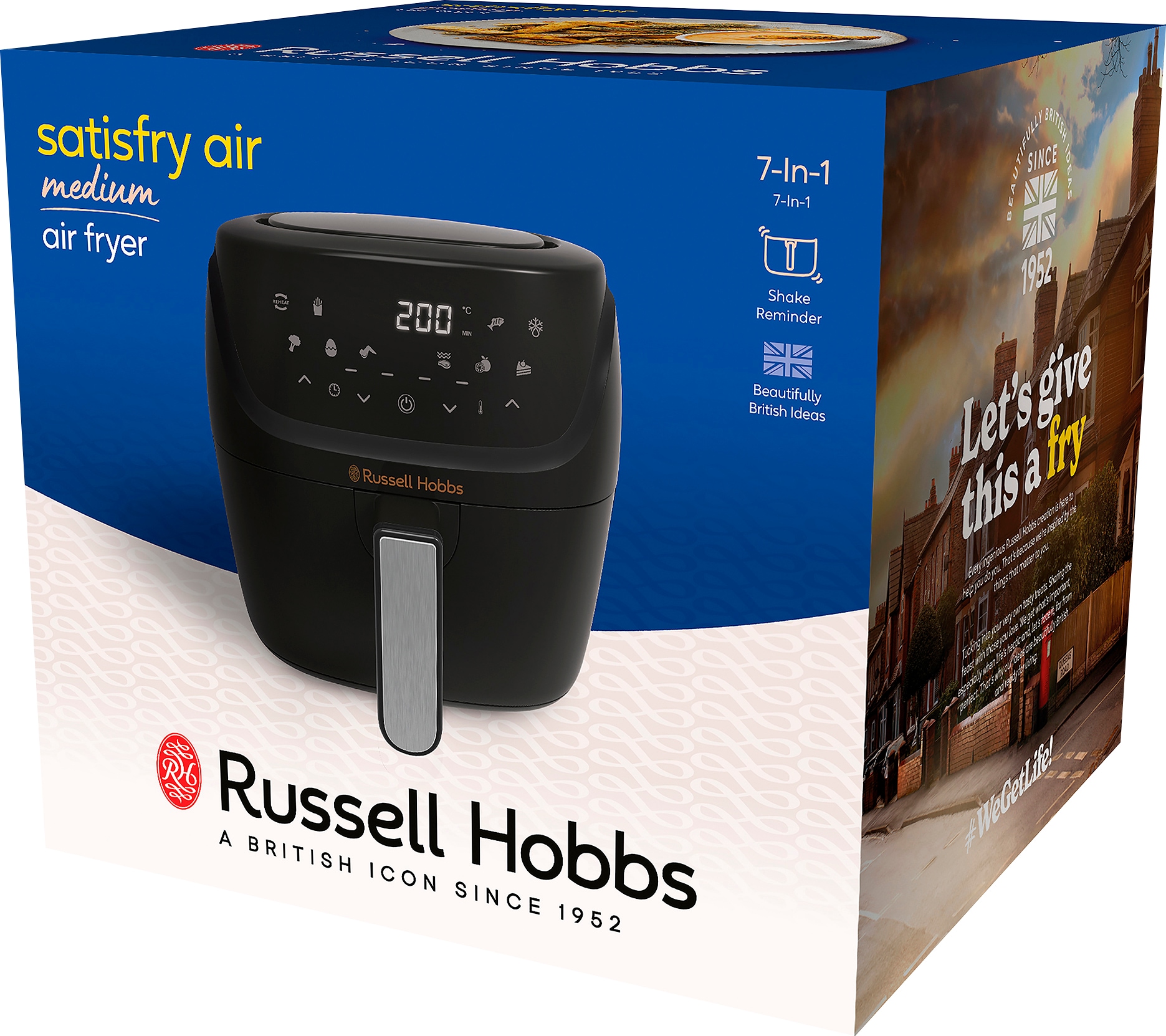 RUSSELL HOBBS Heißluftfritteuse »SatisFry Air L 27160-56, 4 l, Airfryer - 7 Funktionen«, 1350 W