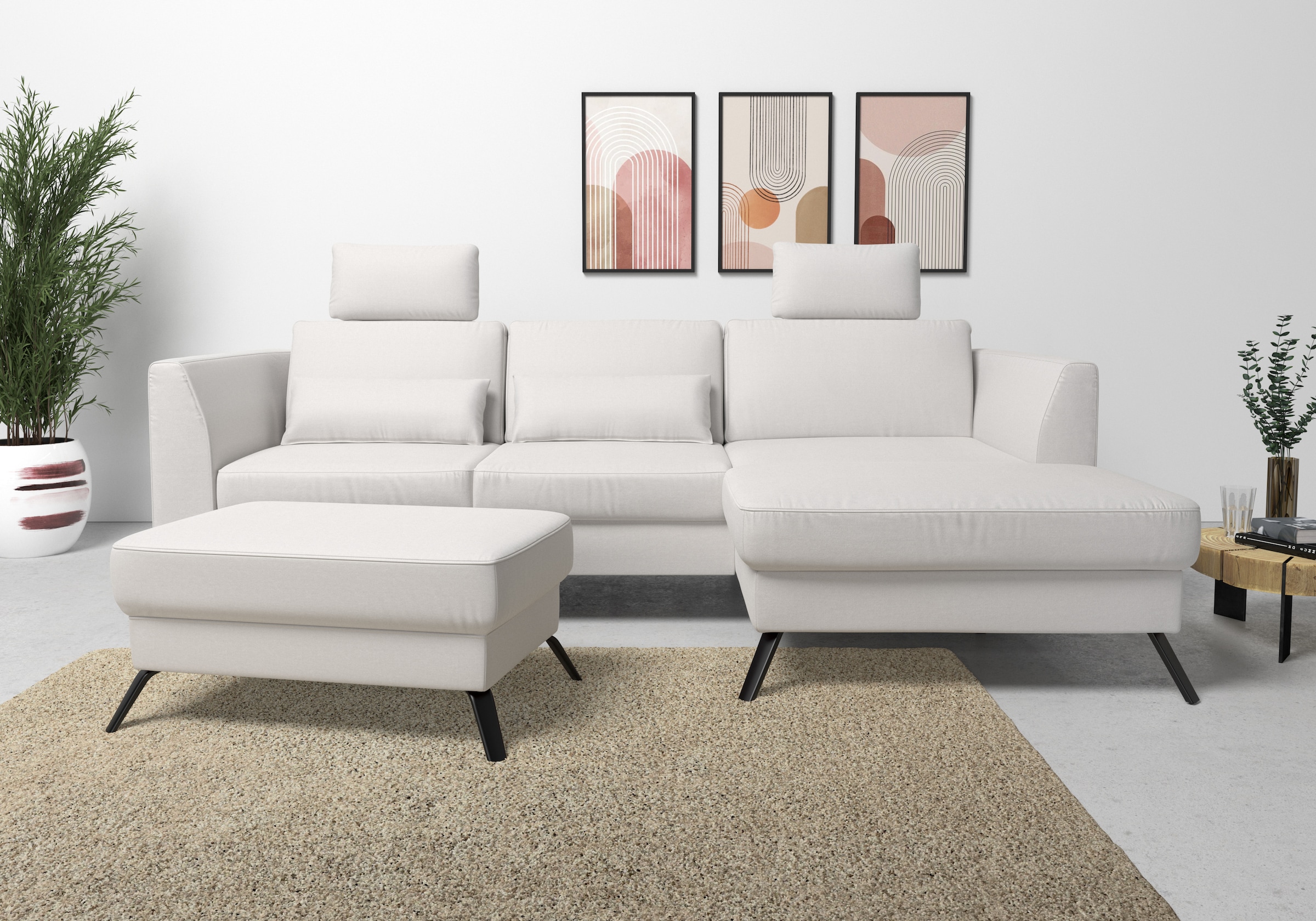 sit&more Ecksofa »Olsen L-Form«, inklusive Sitztiefenverstellung, wahlweise günstig online kaufen