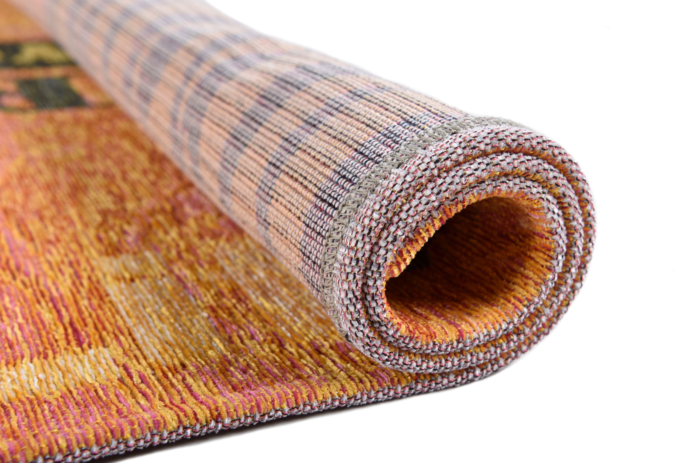 Gino Falcone Teppich »Cosima-115«, rechteckig, 3 mm Höhe, flachgeweber Jaquard-Teppich, mit Chenillegarn, modernes Design