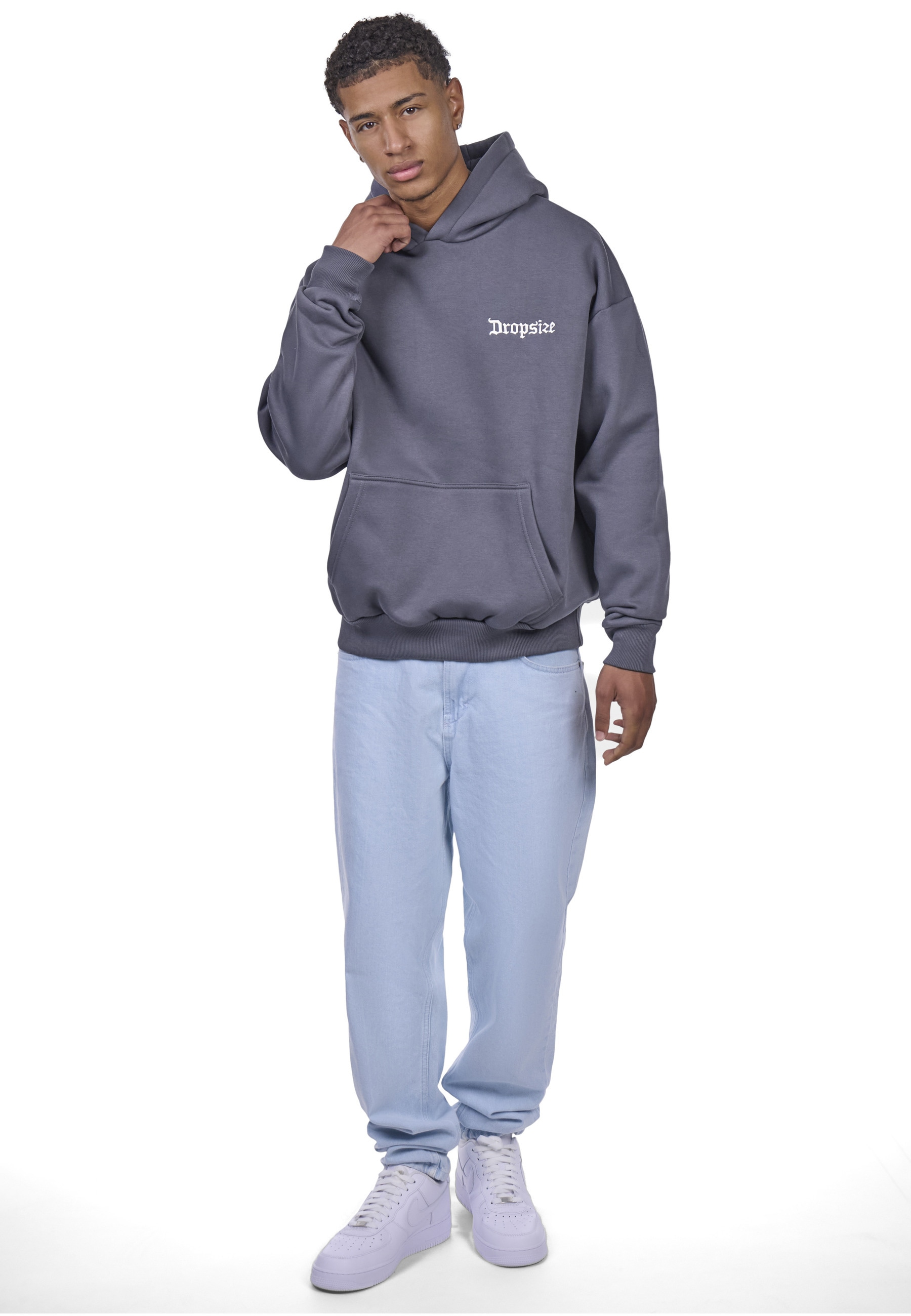 Dropsize Kapuzenpullover »Dropsize HEAVY OVERSIZE EMBO HOODIE« 1 Stk.