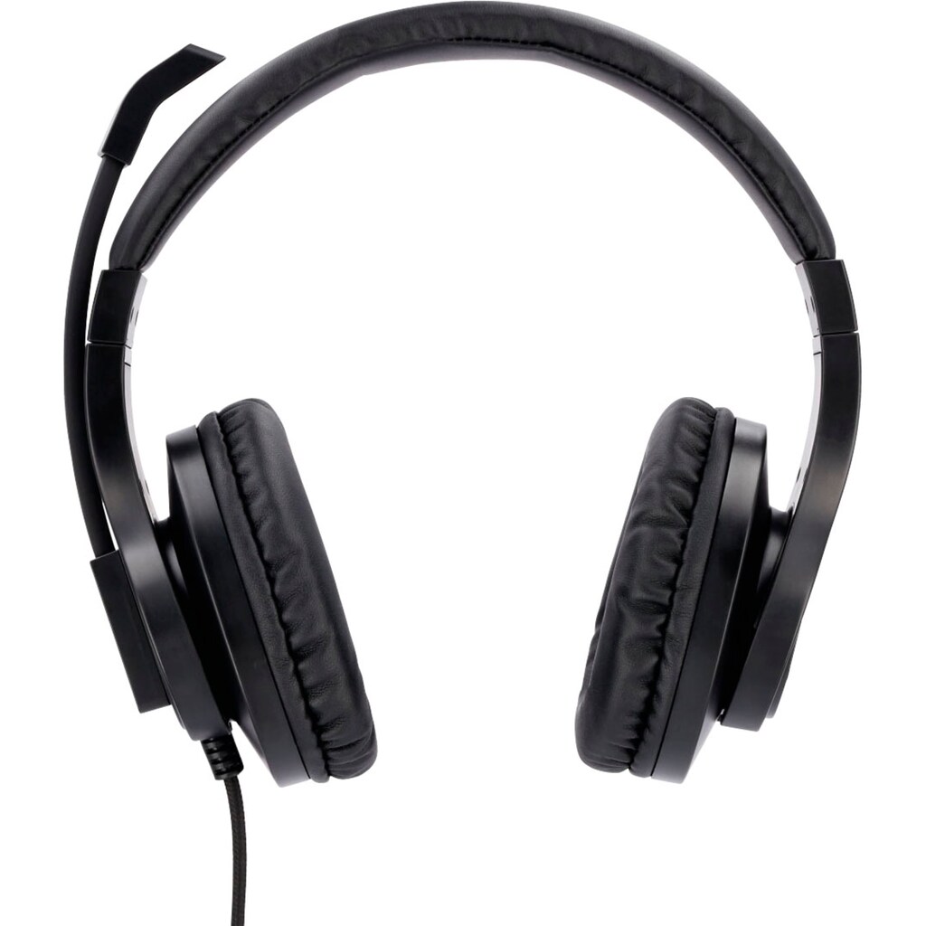 Hama PC-Headset »PC Office Headset, Stereo, Klinke, Aux, 2 m Schwarz«, Stummschaltung