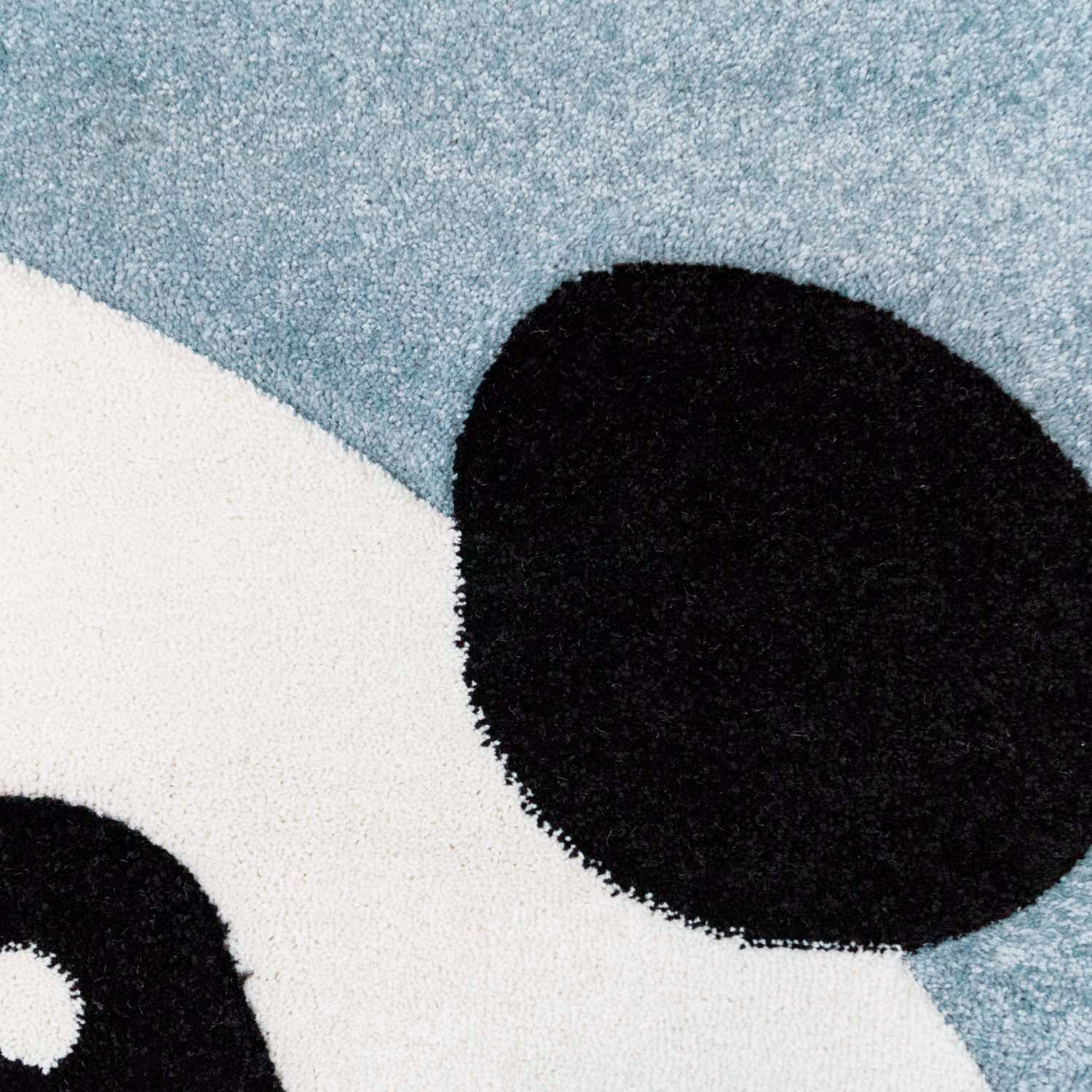 Carpet City Kinderteppich »Bueno Kids 1389«, rund, 13 mm Höhe, Spielteppich, Panda-Bär, 3D-Effekt, Weicher Flor, Pflegeleicht