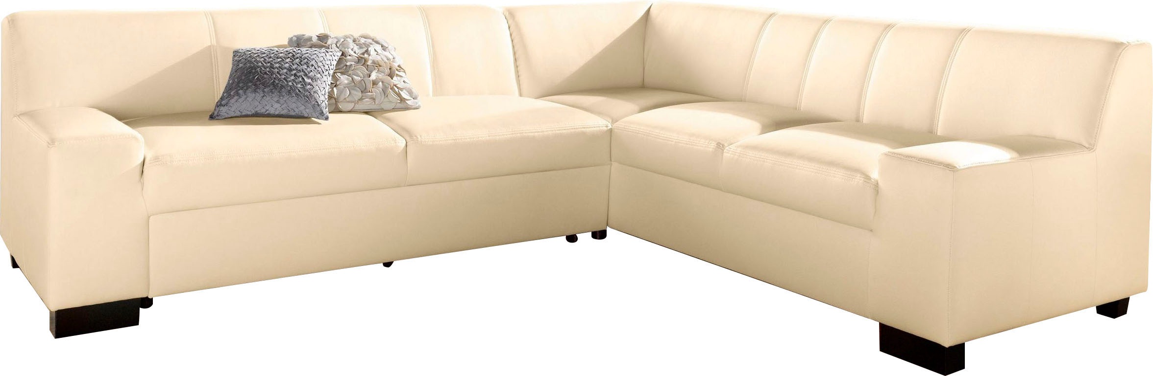 DOMO collection Ecksofa »Norma Top, elegant und modern, flache Armlehnen, L günstig online kaufen