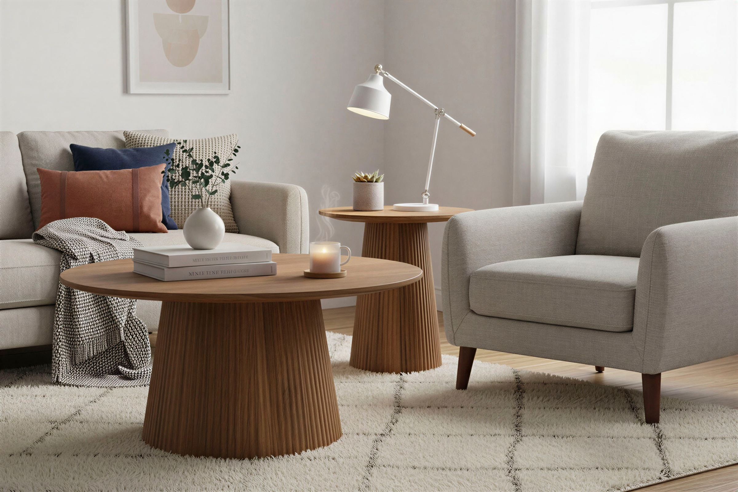 SIT Beistelltisch »MANGO NATURAL« mit Sockelfuß im Lamellendesign