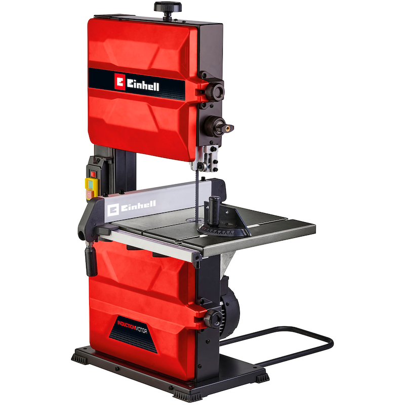 EINHELL Bandsäge »TC-SB 245 L« 400 Watt, stufenlos verstellbarer Winkelanschlag rot/schwarz Licht zur Ausleuchtung des Arbeitstisches