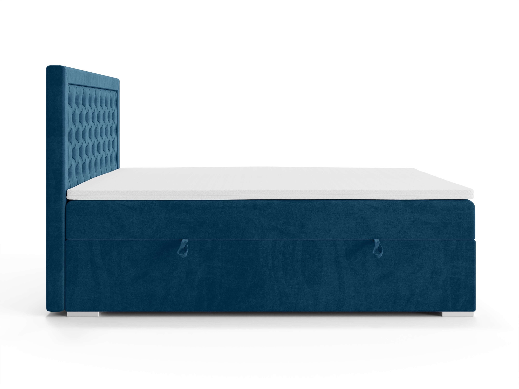 Leonique Polsterbett »SACY mit Matratze und Topper, in 2 Breiten (160 und 180 cm)«, Boxspringbett mit Kopfteil, Bettkasten, Matratze (BFK/TFK) und Topper