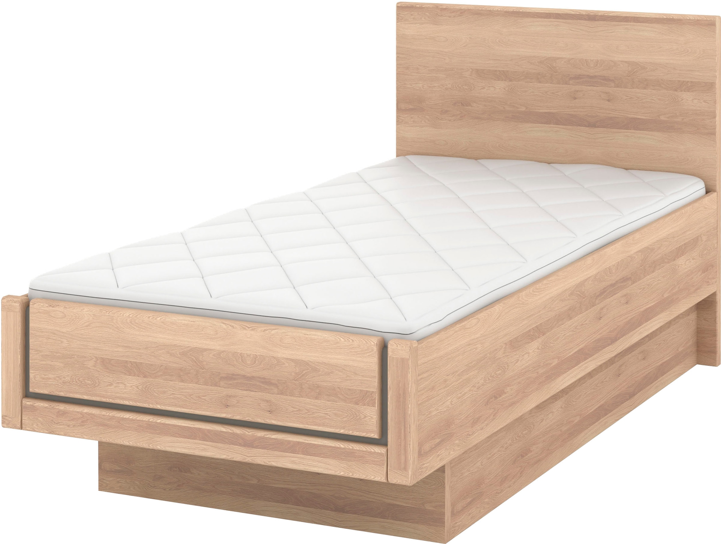 Musterring Holzbett »Sorrent, Bettgestell, Bettrahmen, teilmassiv Eiche«, ( günstig online kaufen