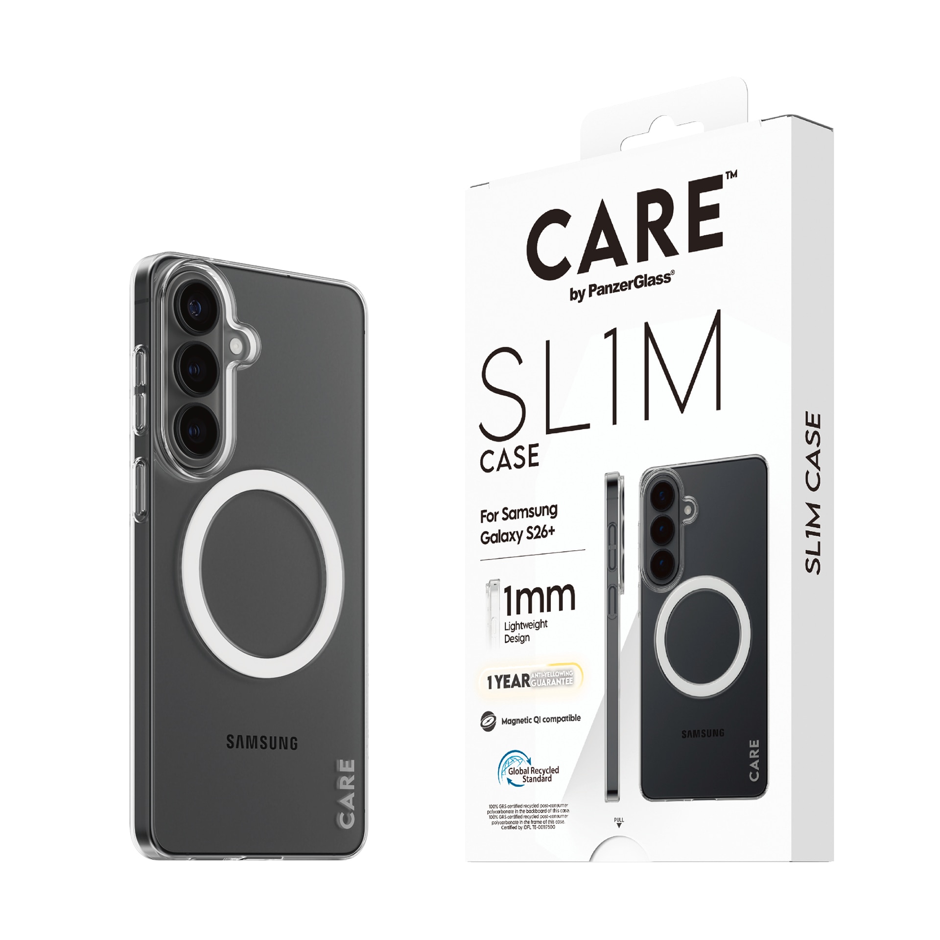CARE by PanzerGlass Handyhülle »SL1M Case für Samsung Galaxy S26+« Smartphones Backcover, Schutzhülle, Handyschutzhülle, Case, Schutzcase, stoßfest