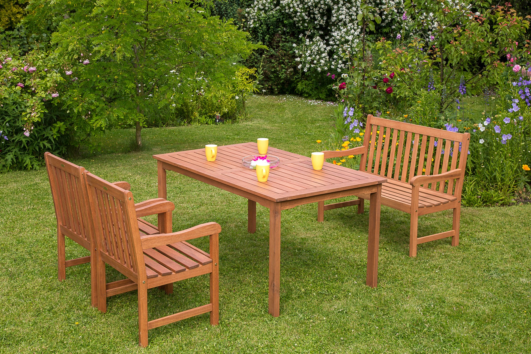 Gartenbank Santos 2-Sitzer 89 x 107 x 58 cm günstig online kaufen
