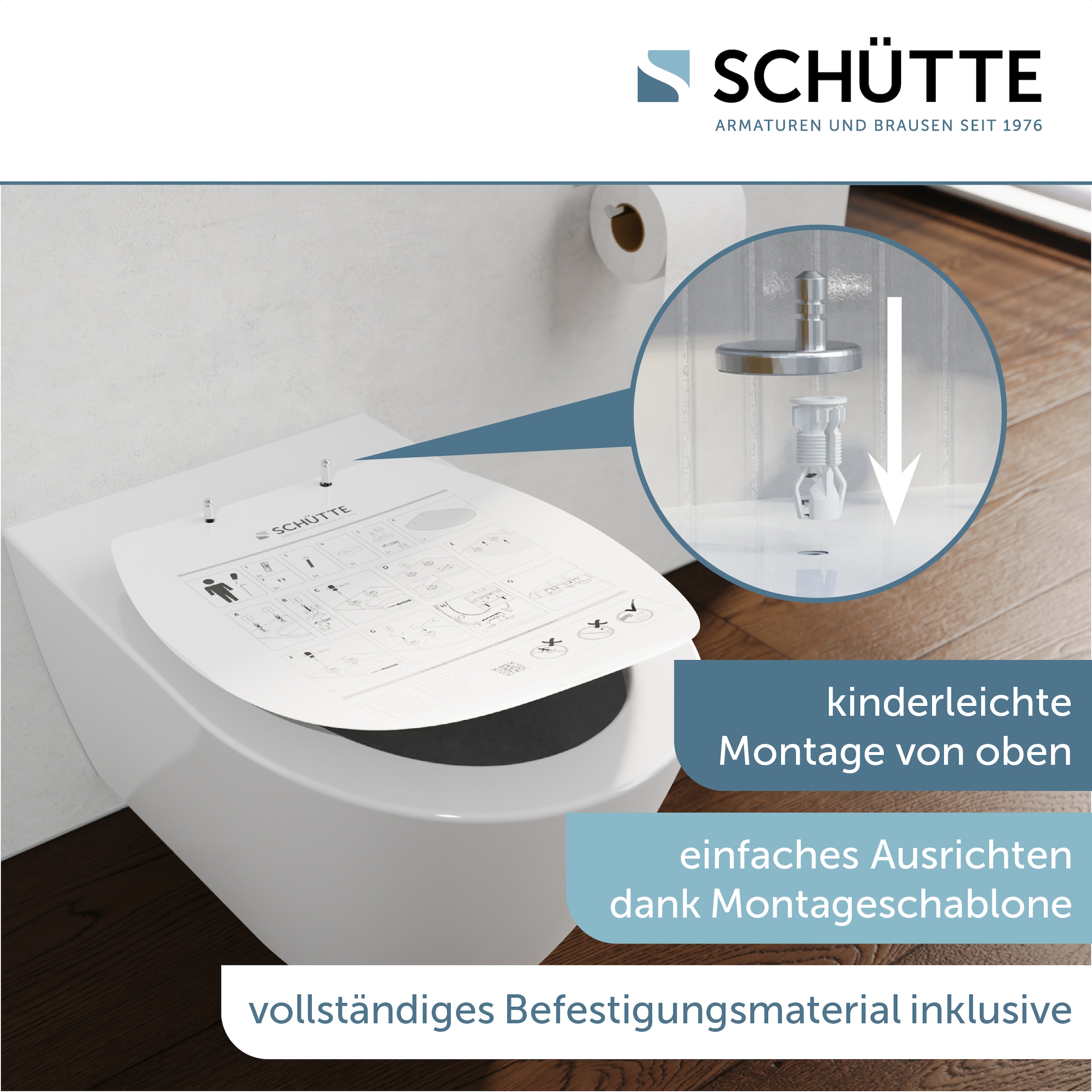 Schütte WC-Sitz »WHITE« Duroplast, WC-Sitz, Absenkautomatik, belastbar bis günstig online kaufen