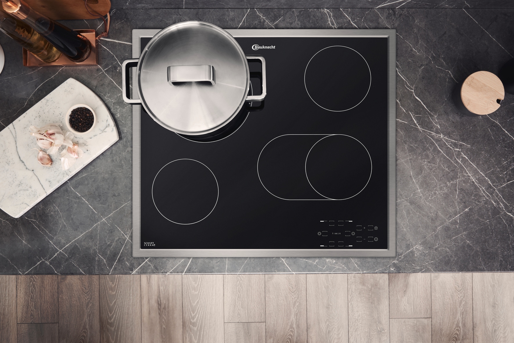 BAUKNECHT Backofen-Set »BAKO 760 Steam IN«, mit 1-fach-Teleskopauszug, (Set, 2 St.), GentleSteam - für ein saftiges Inneres und ein knuspriges Äußeres