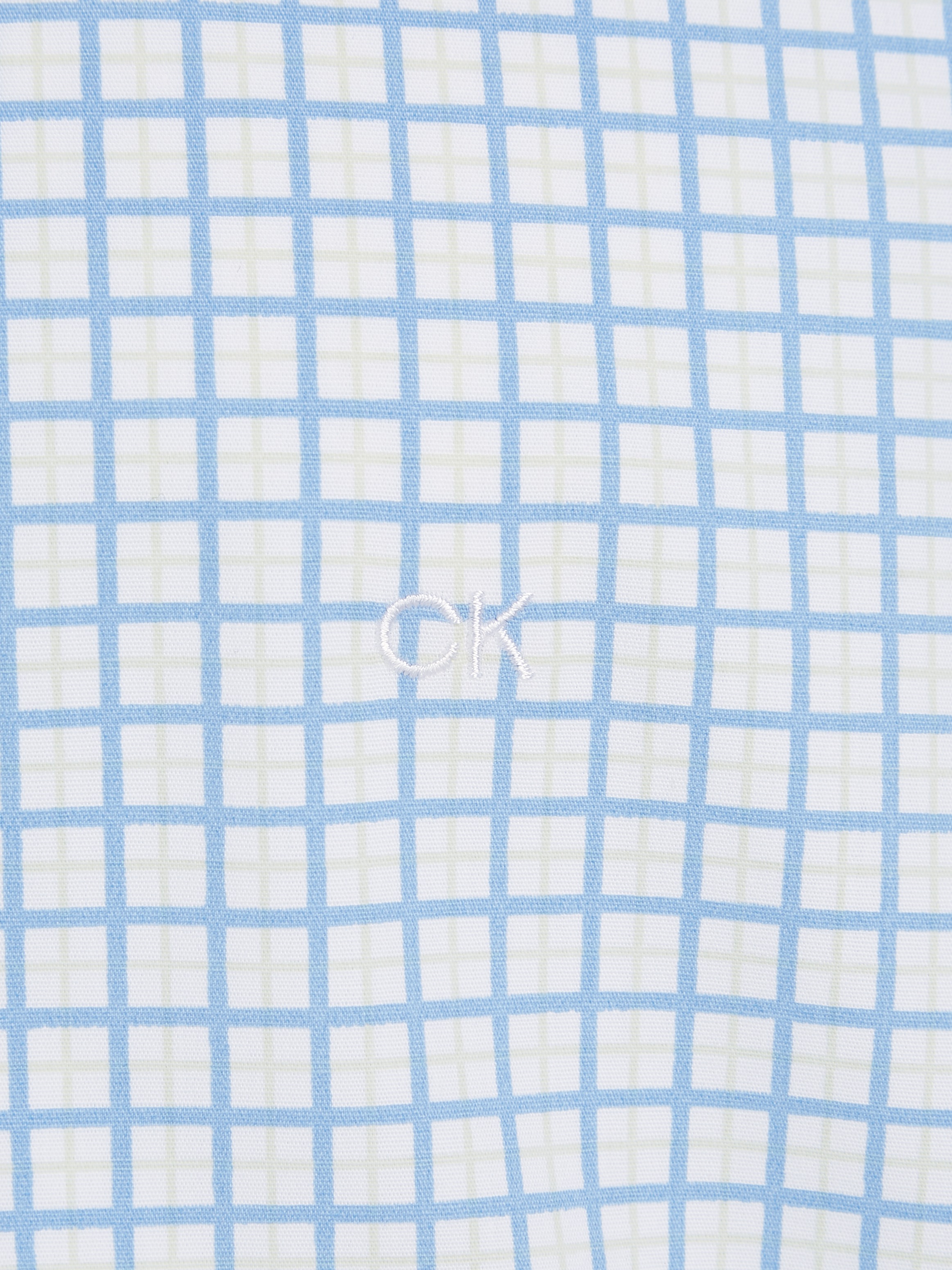 Calvin Klein Langarmhemd »POPLIN CHECK PRINT SLIM SHIRT«