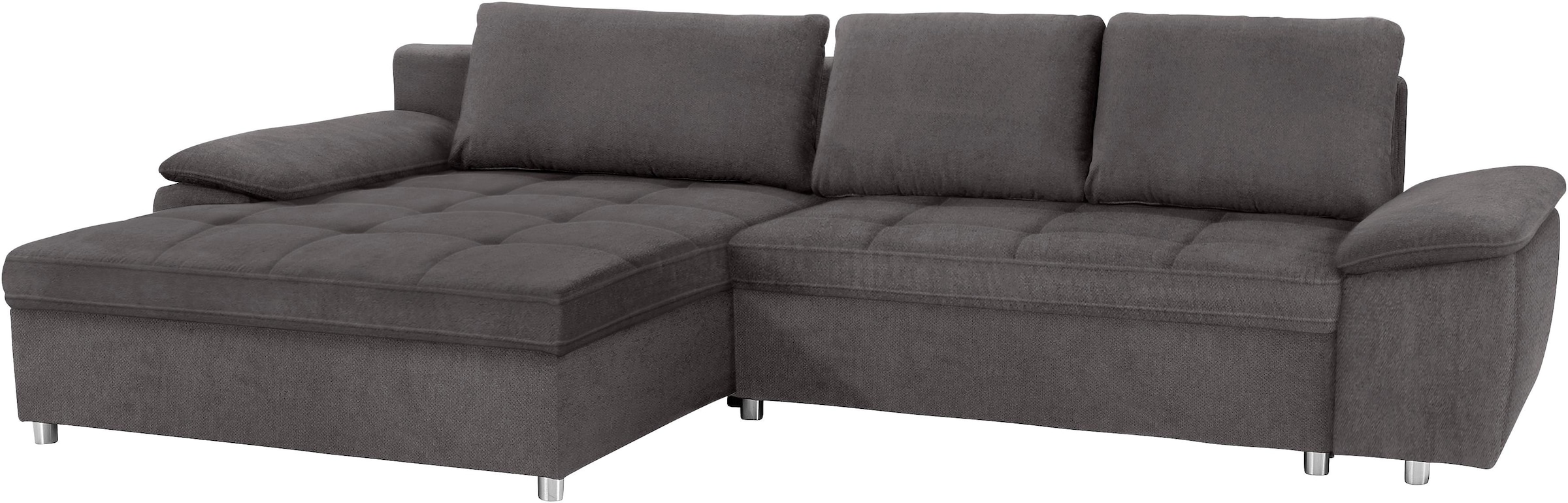 sit&more Ecksofa Labene, wahlweise mit Bettfunktion und Bettkasten, inkl. Rückenkissen