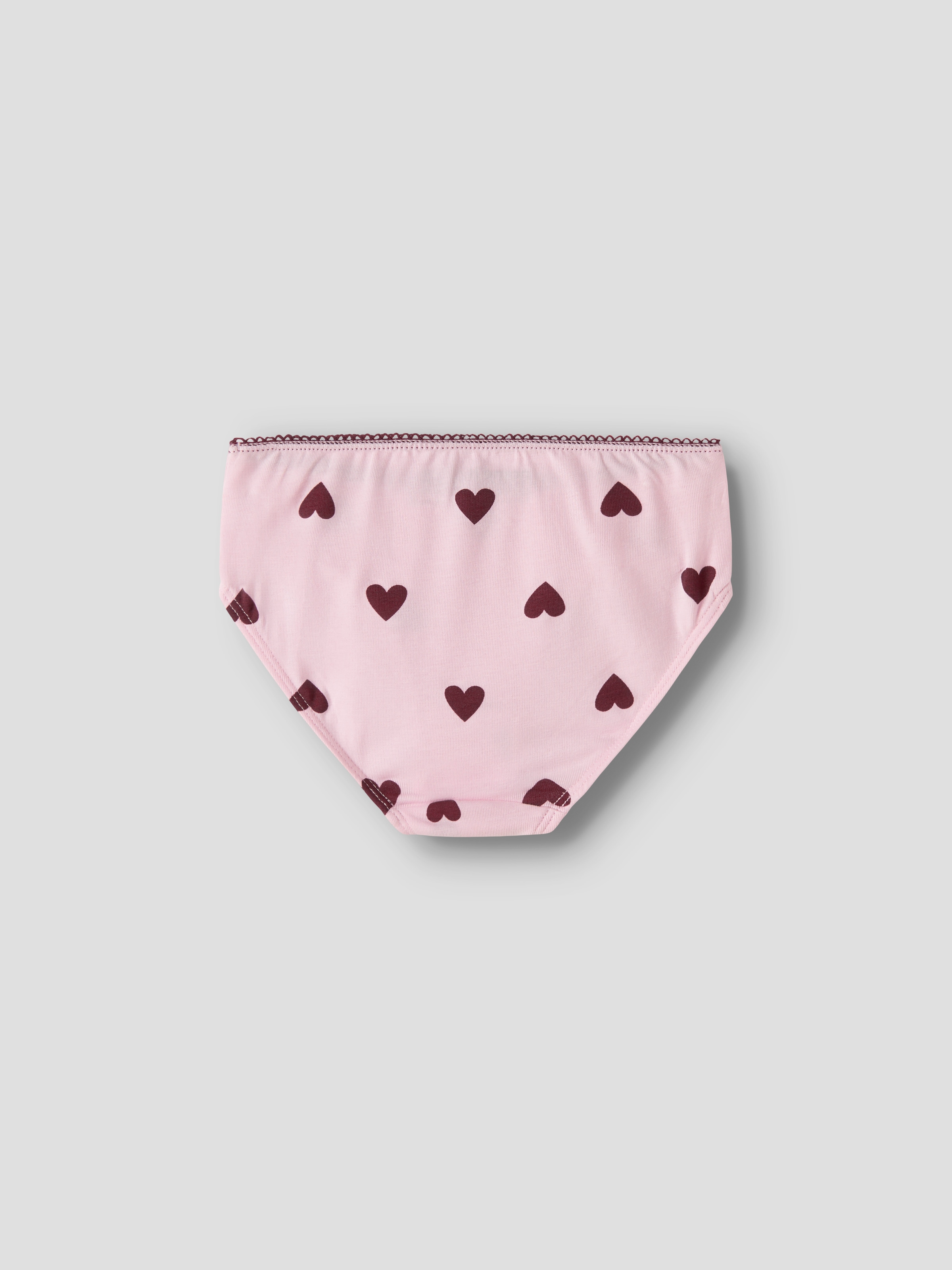 Name It Slip »NMFBRIEFS 3P CUTIE HEART« Packung, 3 Stk. Baumwollmischung, 2x uni und 1x bedruckt im Set