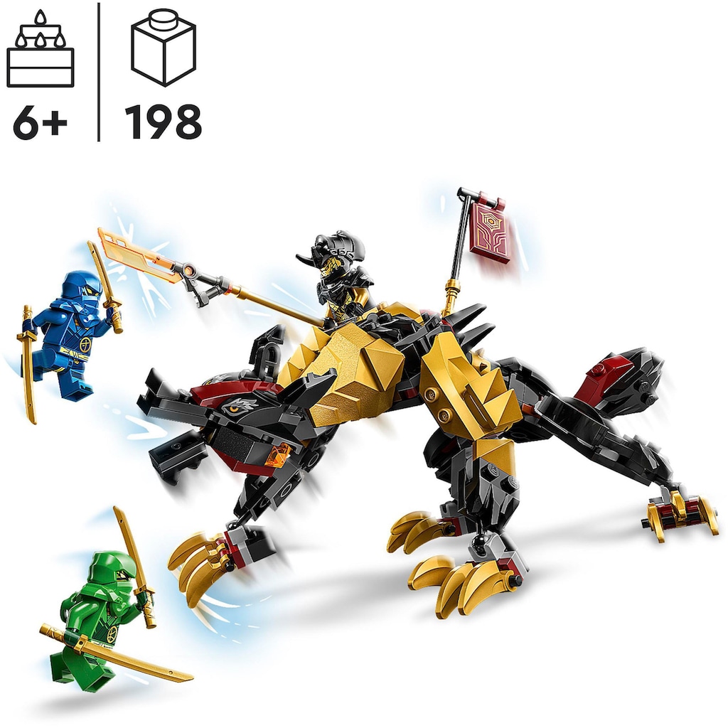 LEGO® Konstruktionsspielsteine »Jagdhund des kaiserlichen Drachenjägers (71790), LEGO® NINJAGO«, (198 St.), Made in Europe