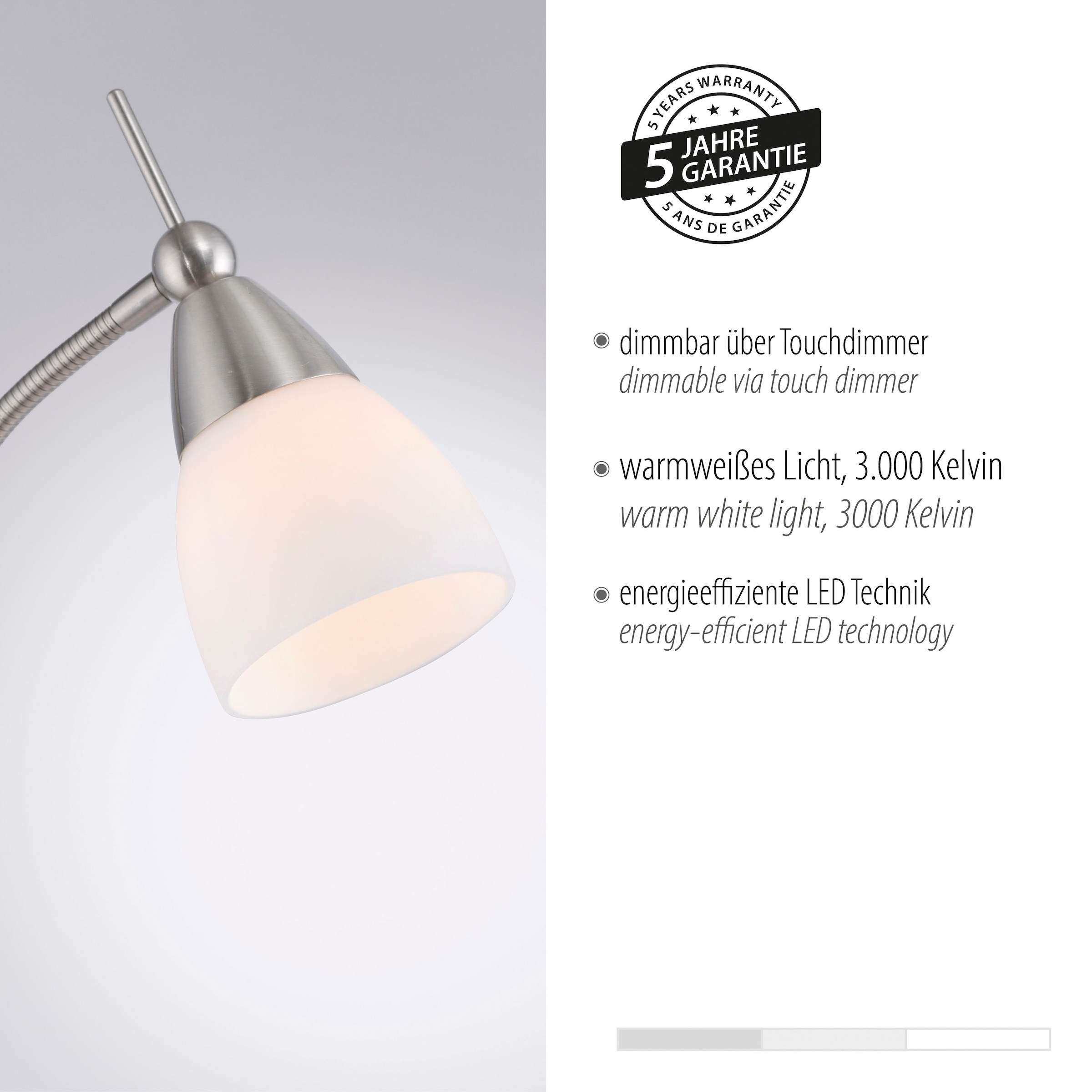 Paul Neuhaus Stehlampe »PINO«, 1 flammig, Leuchtmittel G9 | LED wechselbar