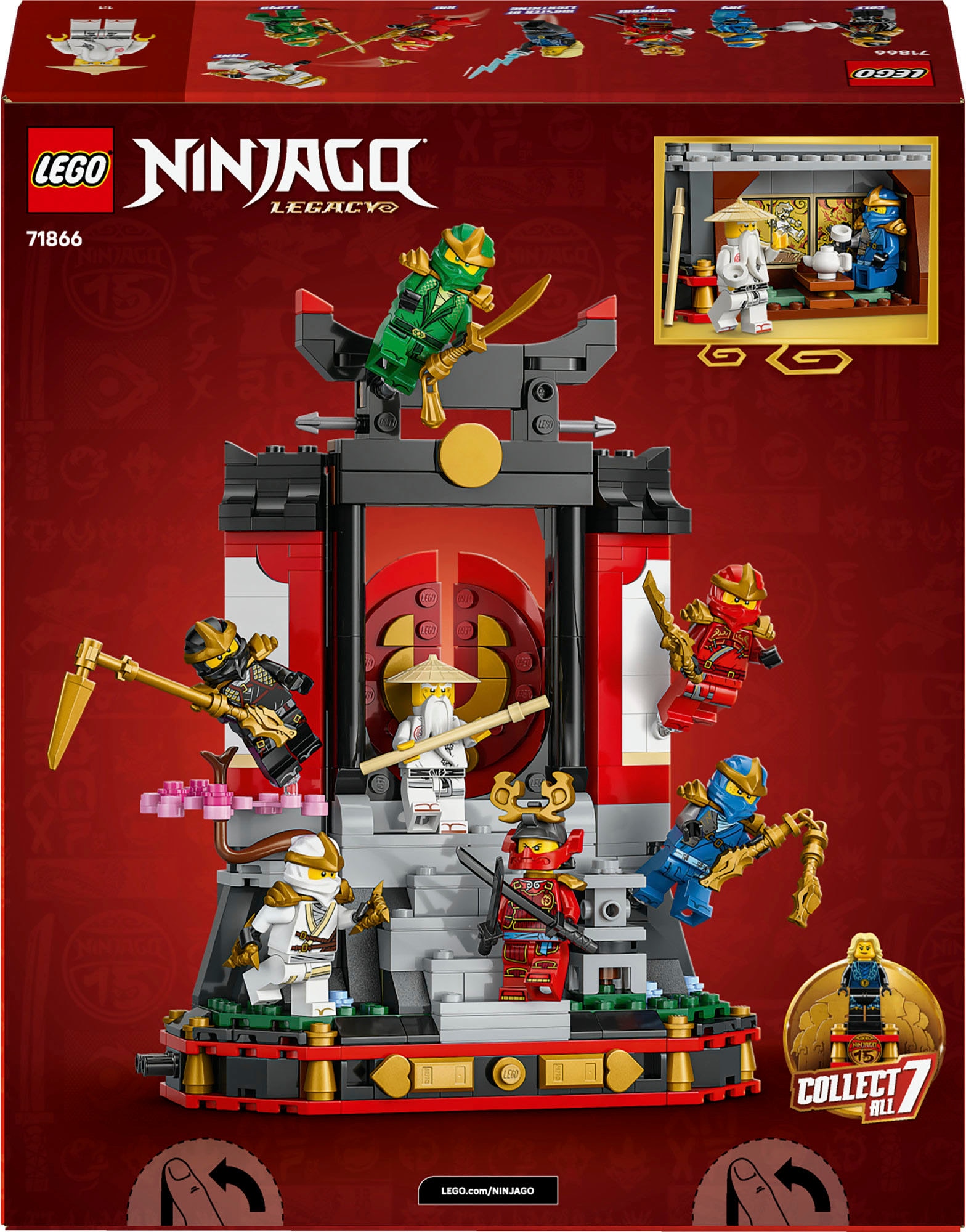 LEGO® Konstruktionsspielsteine »15-jähriges Jubiläum: Ninja-Charaktere zum Ausstellen (71866)« LEGO Ninjago; Made in Europe