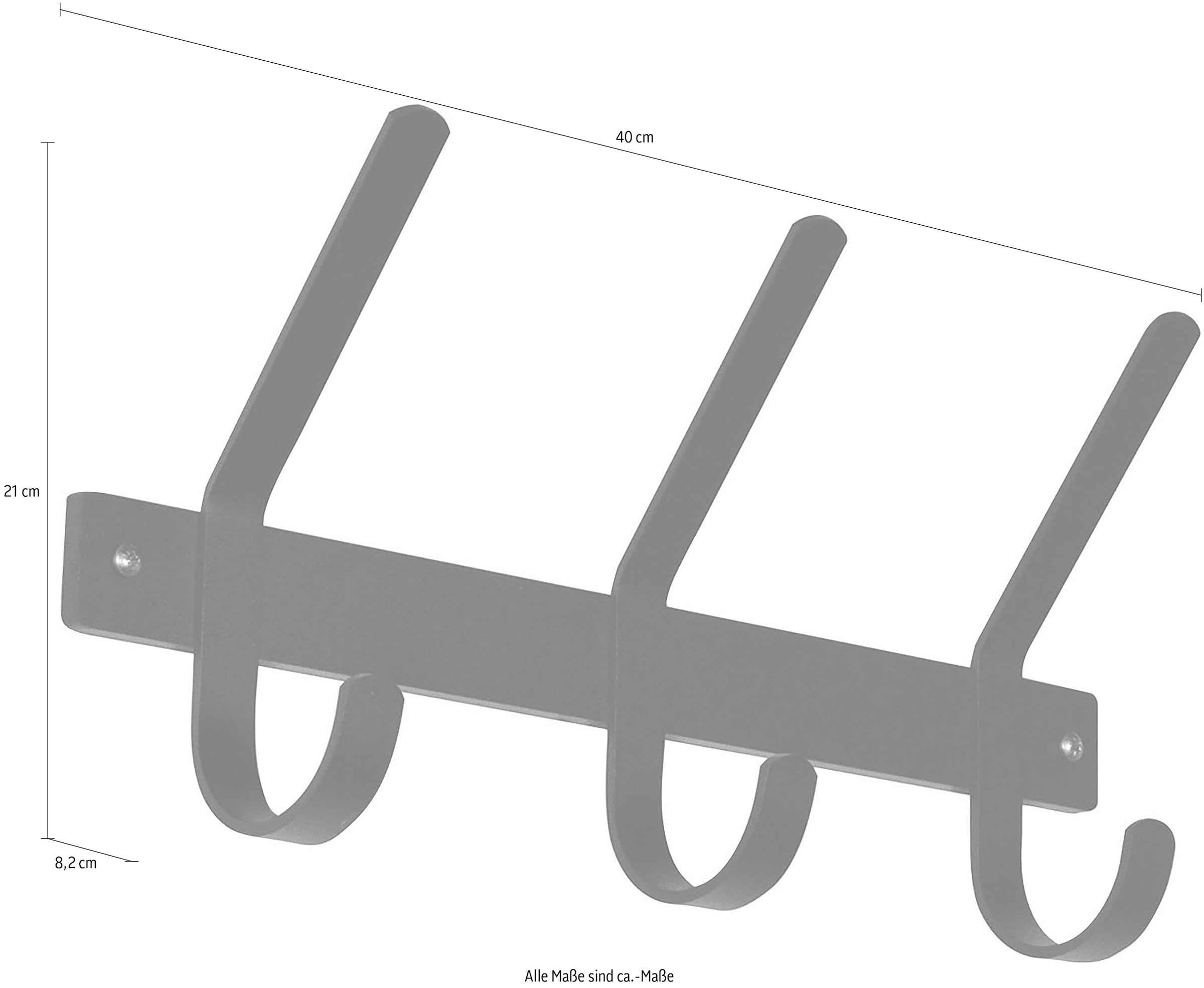 Spinder Design Garderobenhalter »Dexter«, Metall, Breite 40 cm