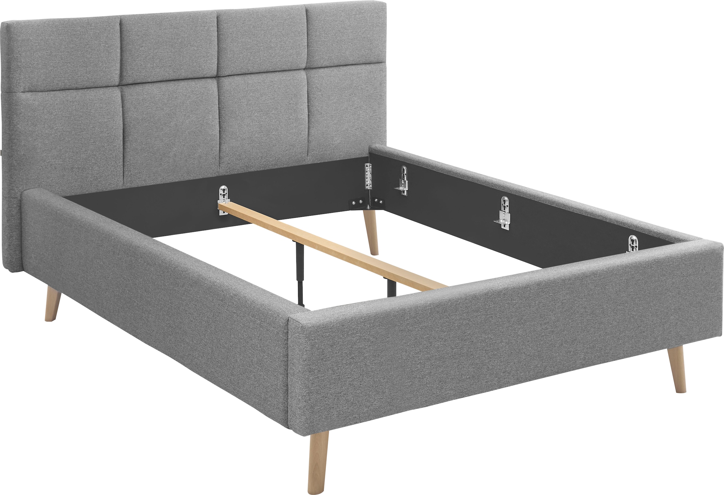 set one by Musterring Polsterbett »Cary« wahlweise mit Matratze und Lattenrost, Füße in Eiche natur