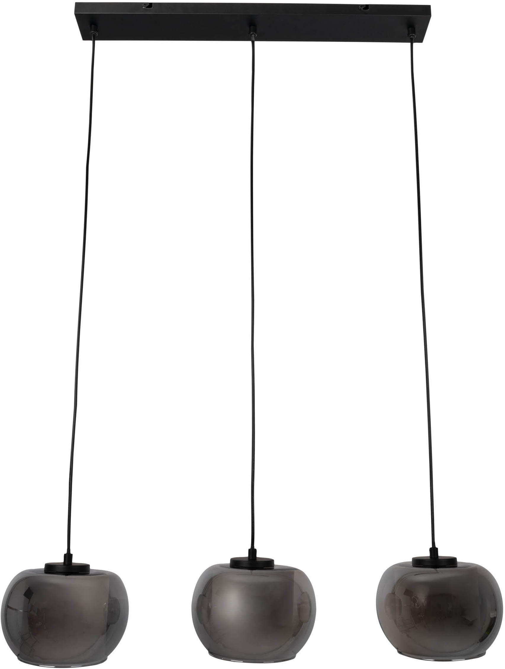 OTTO home Pendelleuchte »Tanissa« E27 1 Stk. 3 gleichlange Pendel mit je 1x Rauchglasschirm und je 1x E27 exkl.