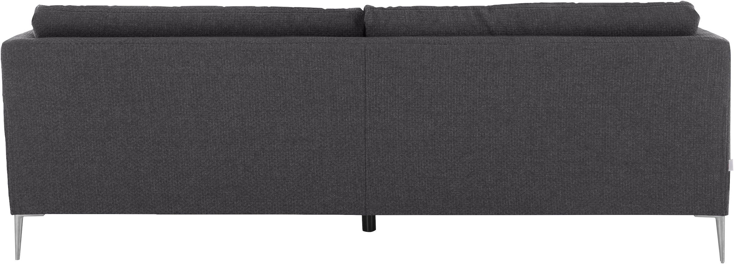 TRENDMANUFAKTUR 2,5-Sitzer »Chilltime, elegant und bequem, Komfortsitzhöhe 46cm, Breite 237cm« mit eleganter Kreuznaht in den Rückenkissen, Breite 237 cm