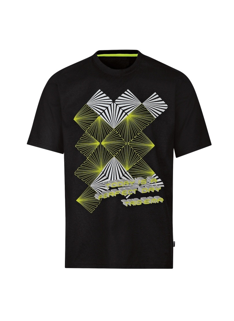 Trigema T-Shirt »TRIGEMA T-Shirt mit Neon-Print«, (1 tlg.)