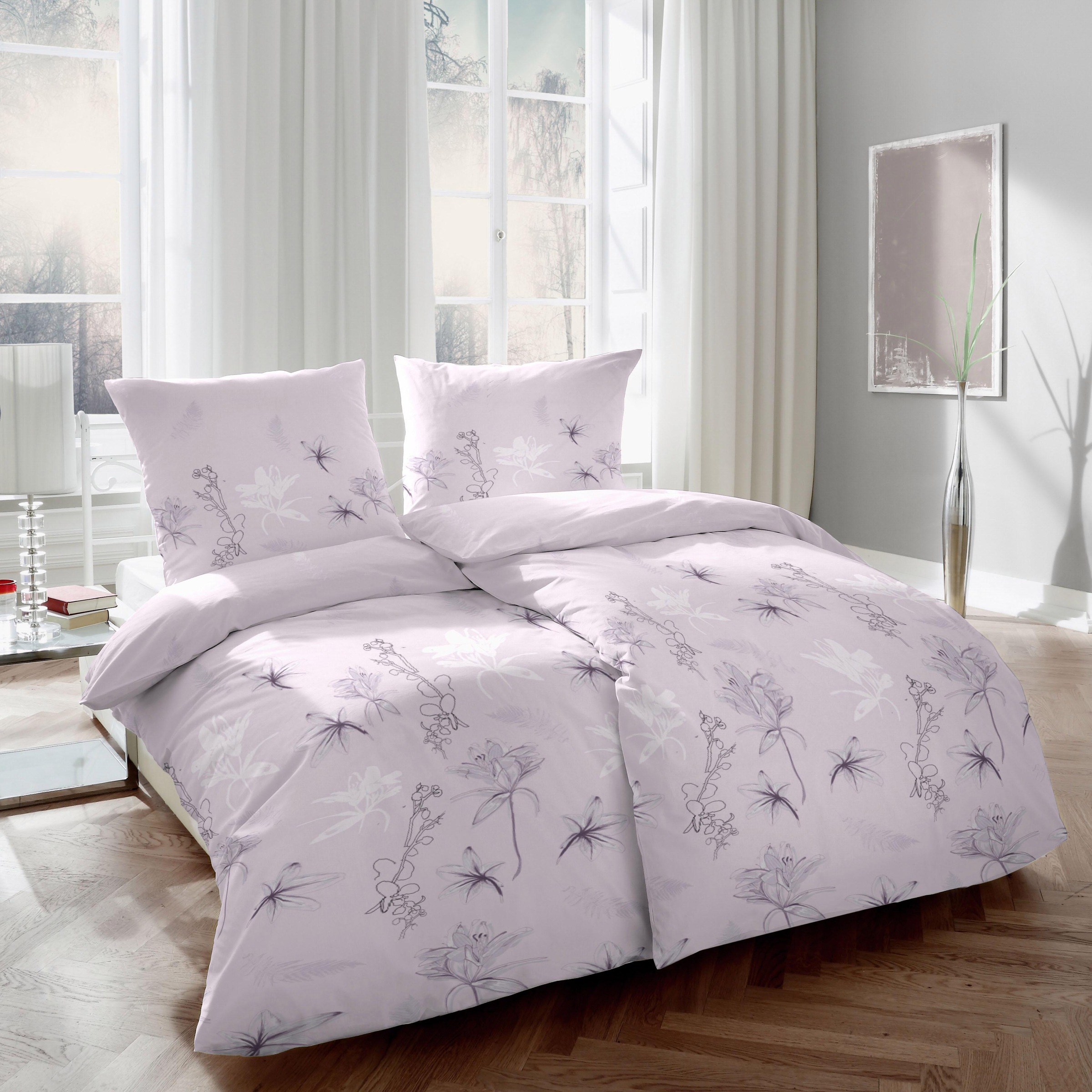 Primera Bettwäsche »Severa« 2 Stk. tlg. mit Blumen günstig online kaufen