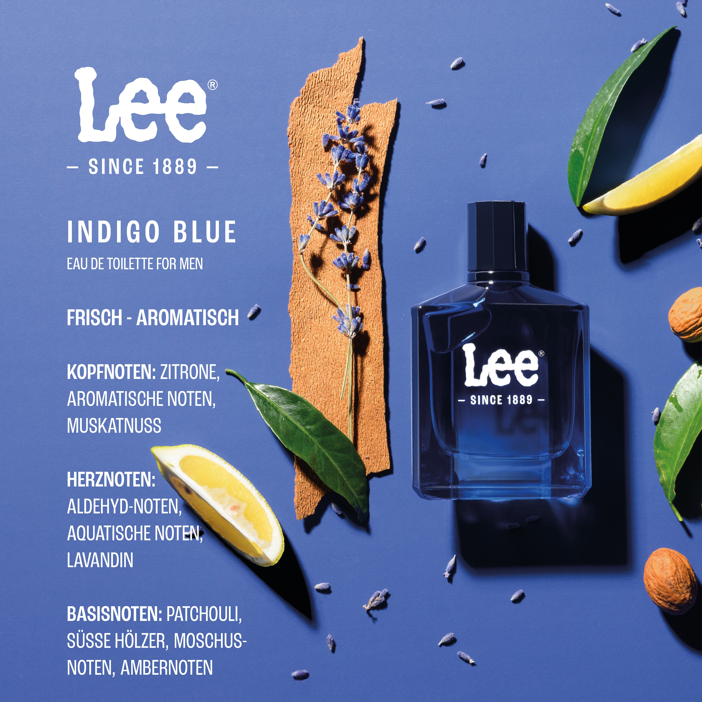 Lee® Eau de Toilette »LEE 1889 INDIGO BLUE FOR MEN EDT« 50ml