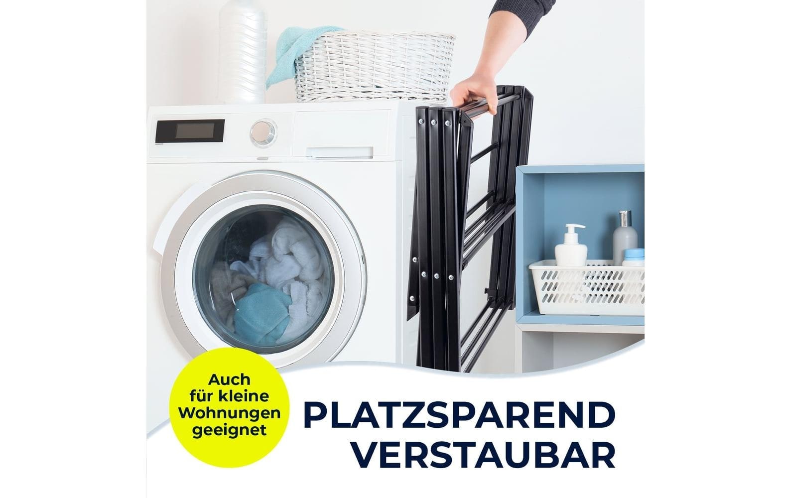 EASYmaxx Wäscheständer »12 m« Ausziehbarer Wäschetrockner für kleine Haushalte